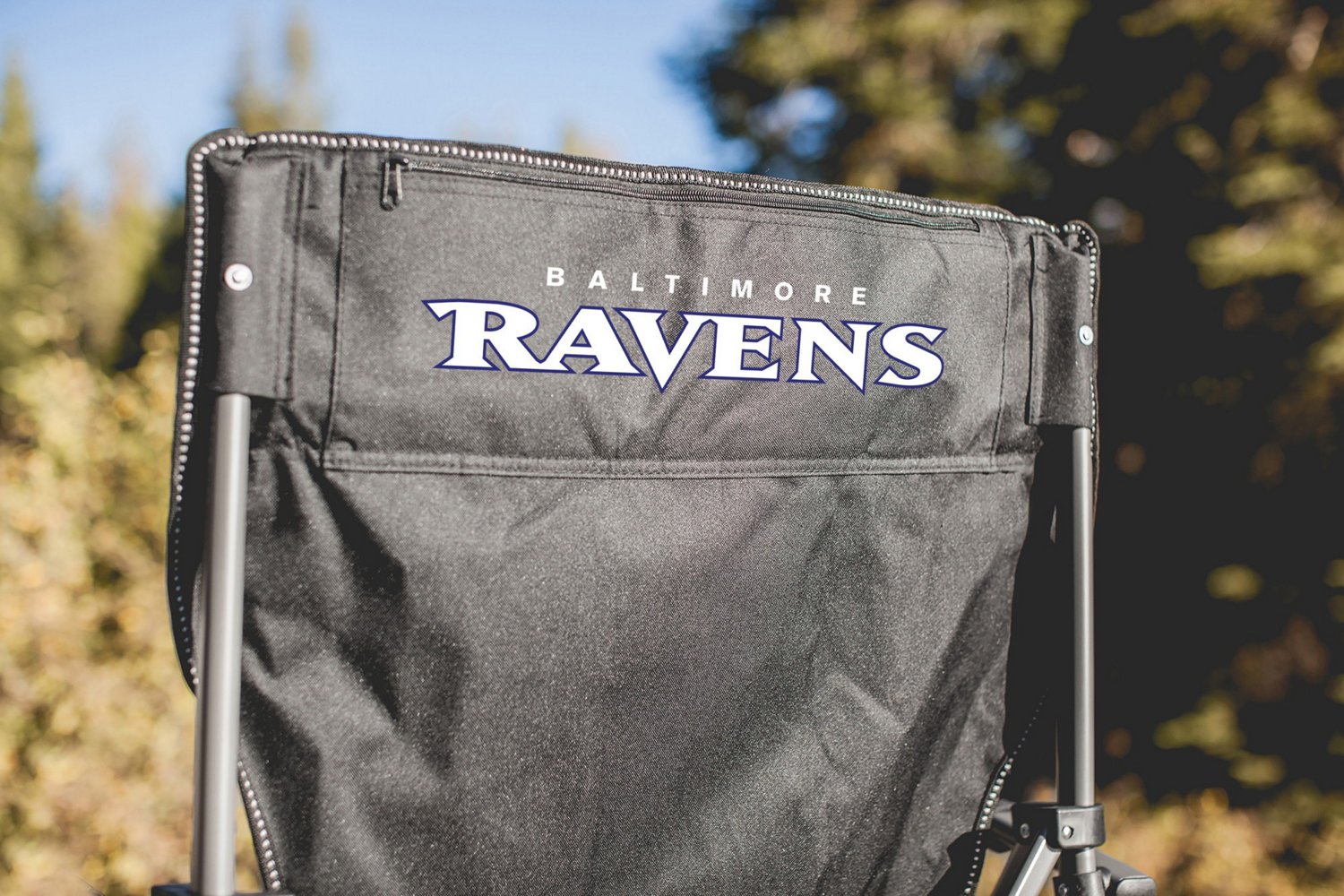 Picnic Time Baltimore Ravens Team Big Bear XXL Camp Chair with Cooler - view number 3