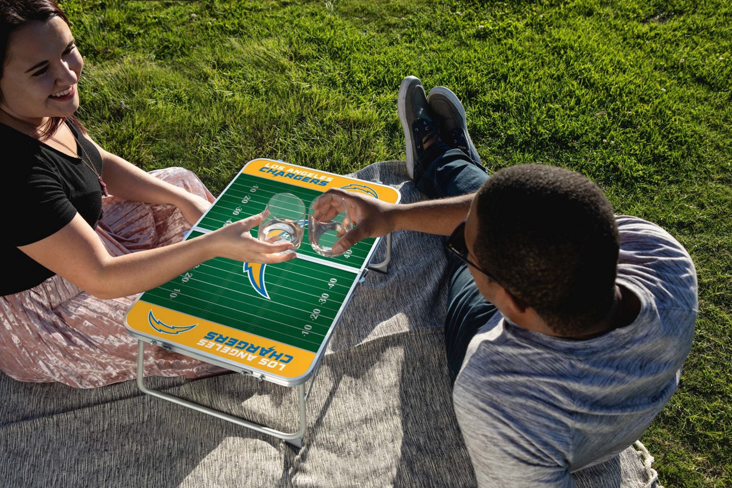 Picnic Time San Diego Chargers Mini Portable Folding Table - view number 4