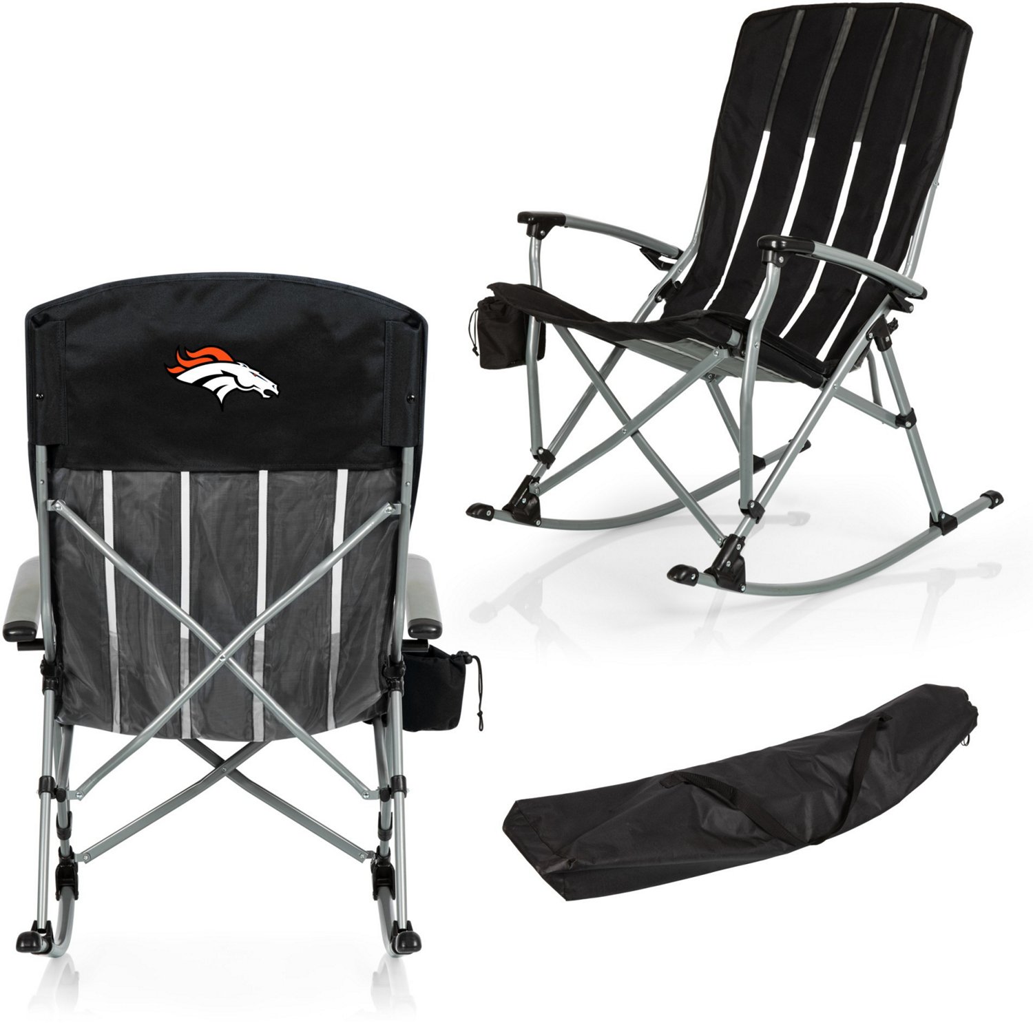 Picnic Time Denver Broncos Outdoor Rocking Camp Chair - view number 3