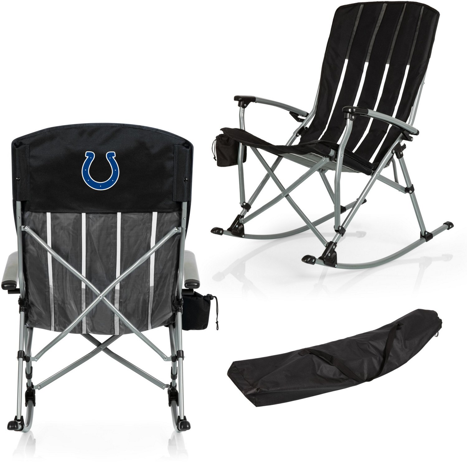 Picnic Time Indianapolis Colts Outdoor Rocking Camp Chair - view number 3