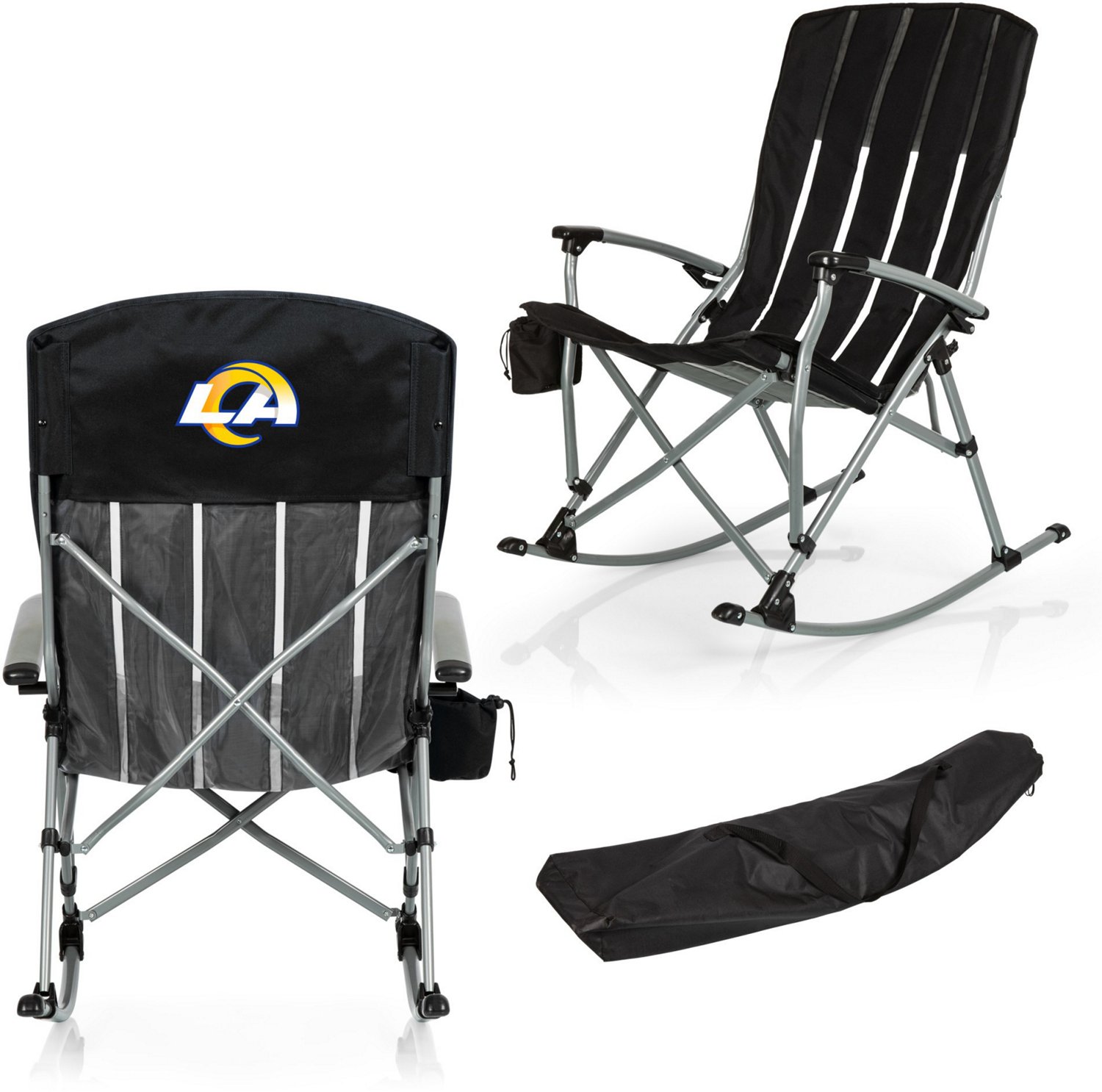 Picnic Time Los Angeles Rams Outdoor Rocking Camp Chair - view number 3