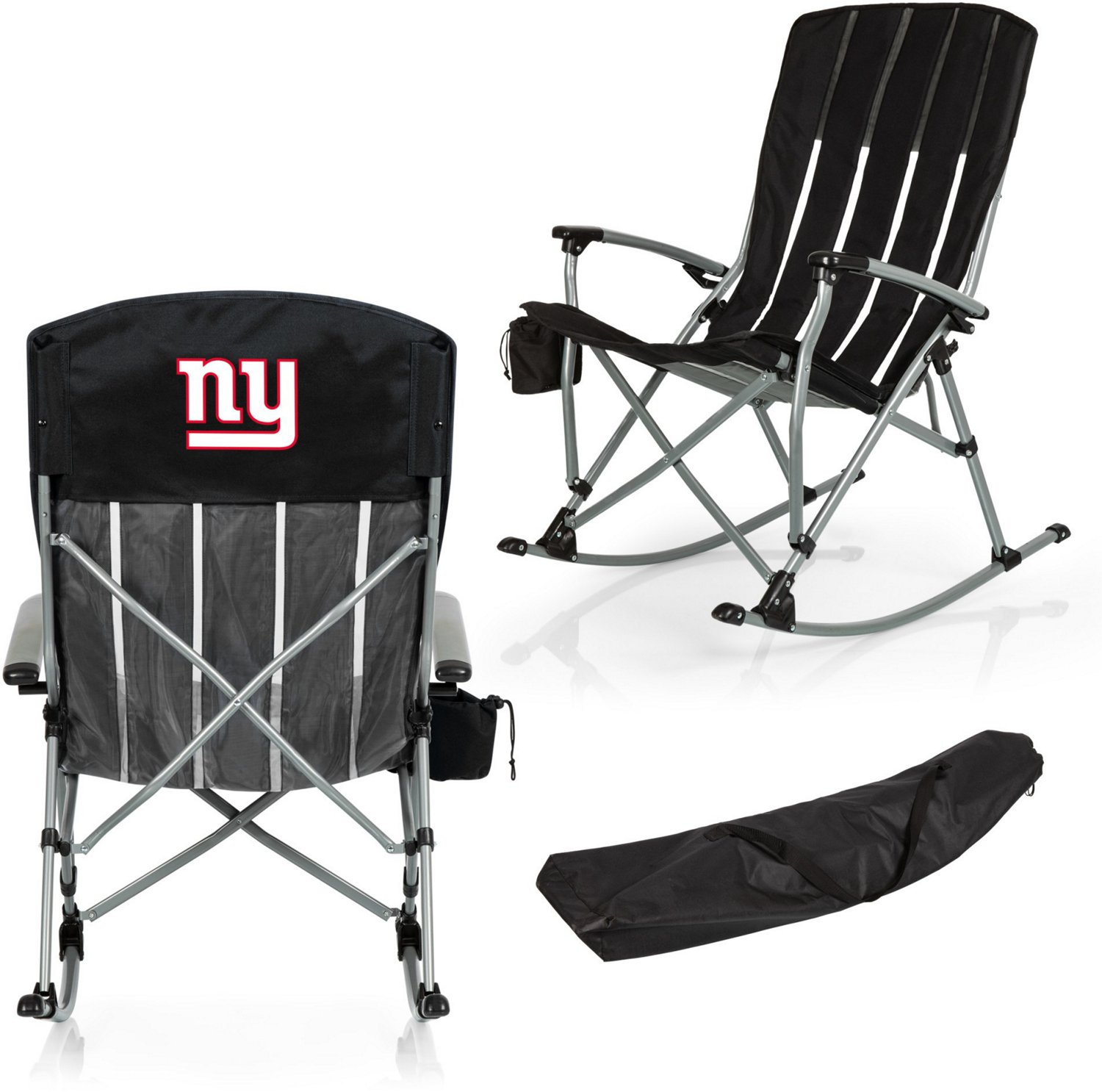 Picnic Time New York Giants Outdoor Rocking Camp Chair - view number 3
