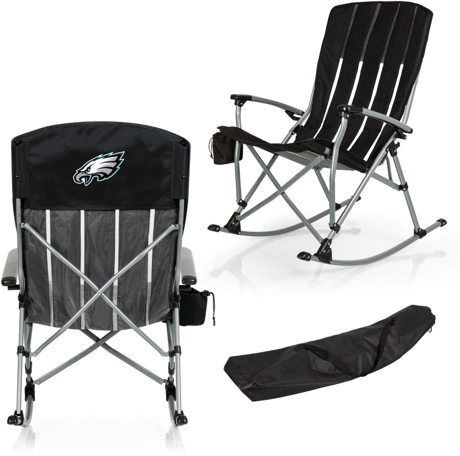 Picnic Time Philadelphia Eagles Outdoor Rocking Camp Chair - view number 3