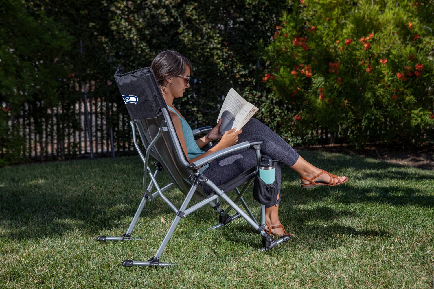 Picnic Time Seattle Seahawks Outdoor Rocking Camp Chair - view number 4