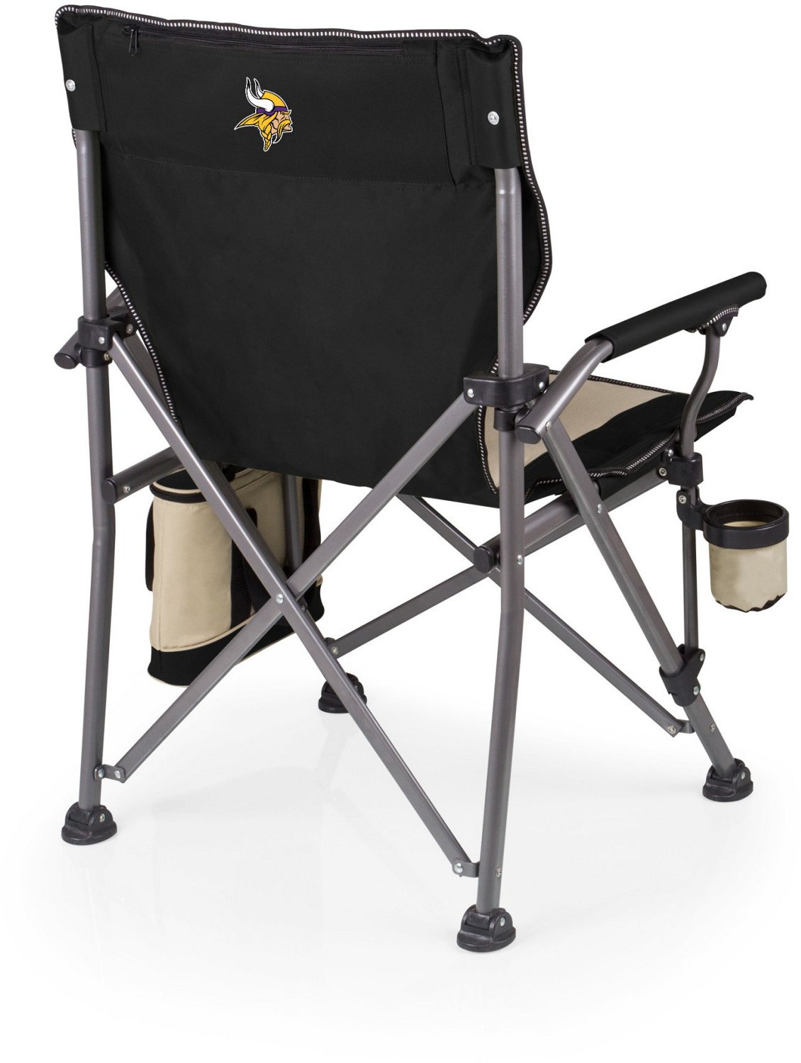 Picnic Time Minnesota Vikings Outlander Folding Camp Chair with Cooler