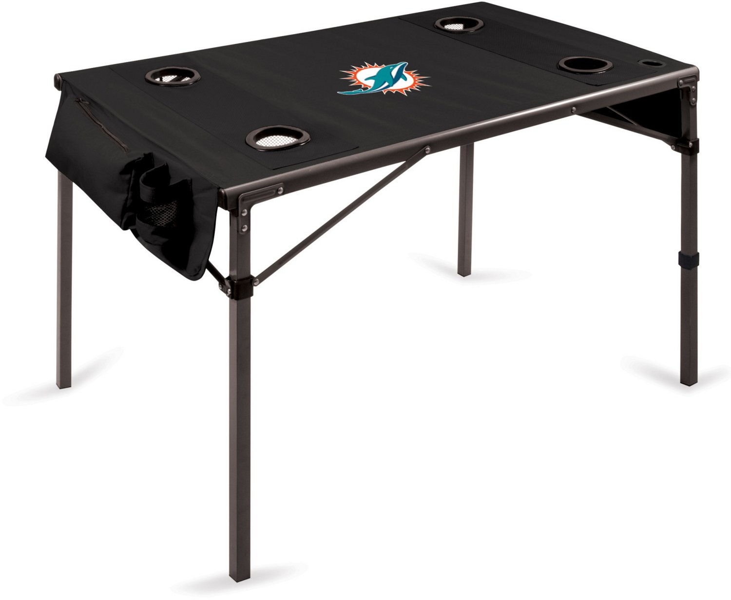 Picnic Time Miami Dolphins Portable Folding Travel Table