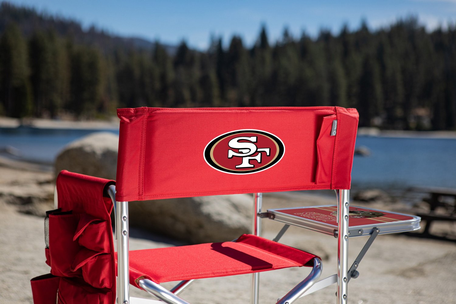 Picnic Time San Francisco 49ers Sports Chair with Side Table - view number 3