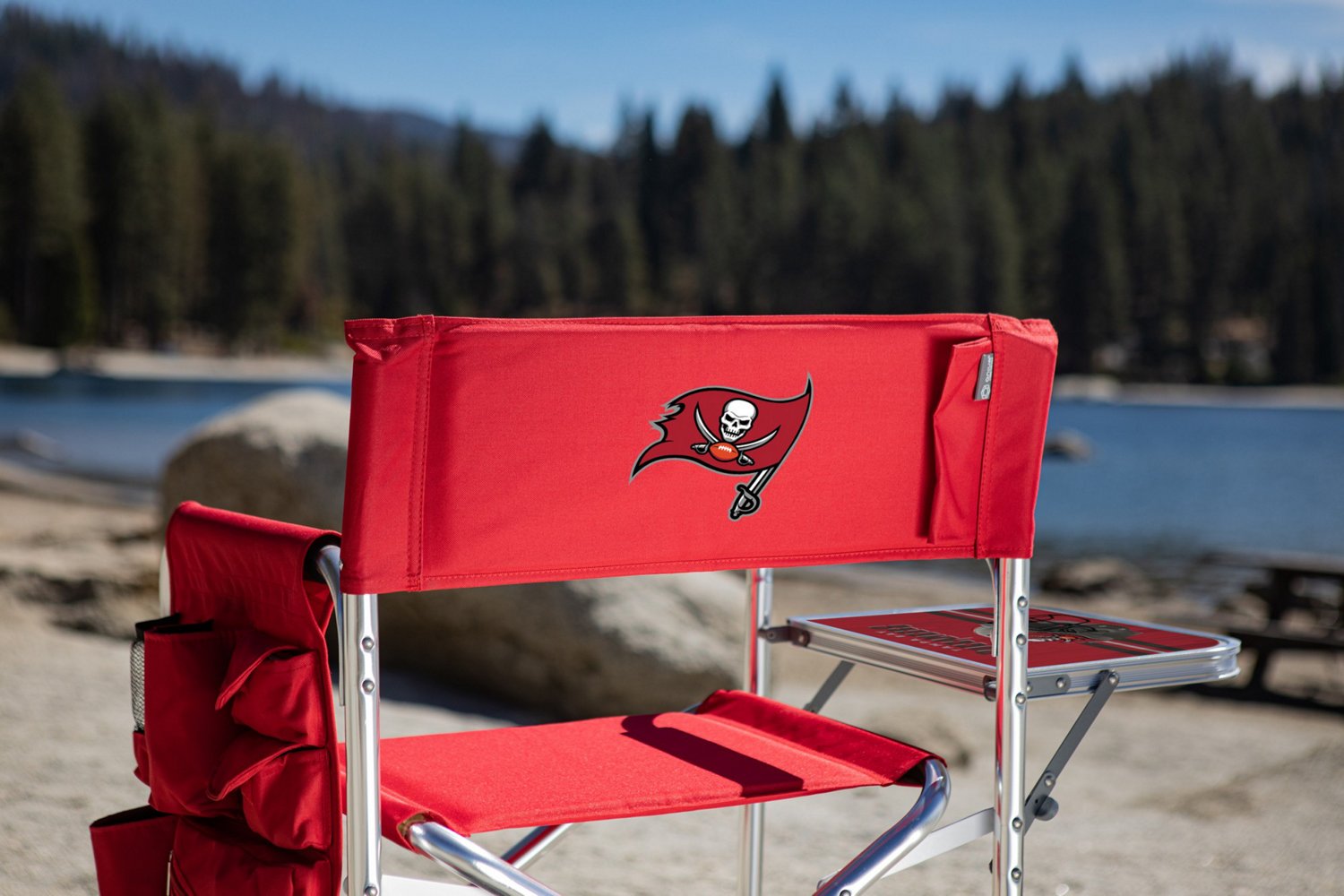 Picnic Time Tampa Bay Buccaneers Sports Chair with Side Table - view number 3