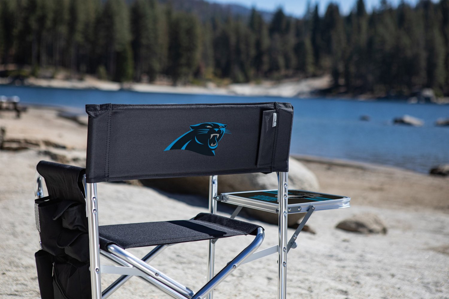 Picnic Time Carolina Panthers Sports Chair with Side Table - view number 3