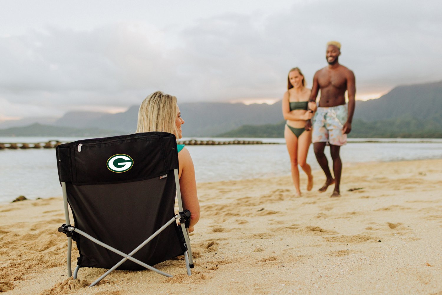 Picnic Time Green Bay Packers Tranquility Beach Chair - view number 5