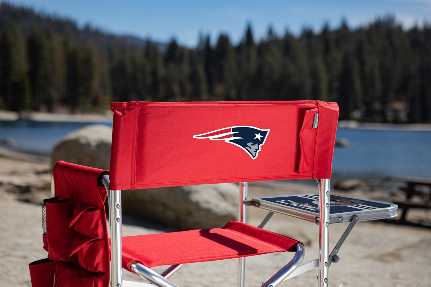Picnic Time New England Patriots Sports Chair with Side Table - view number 3