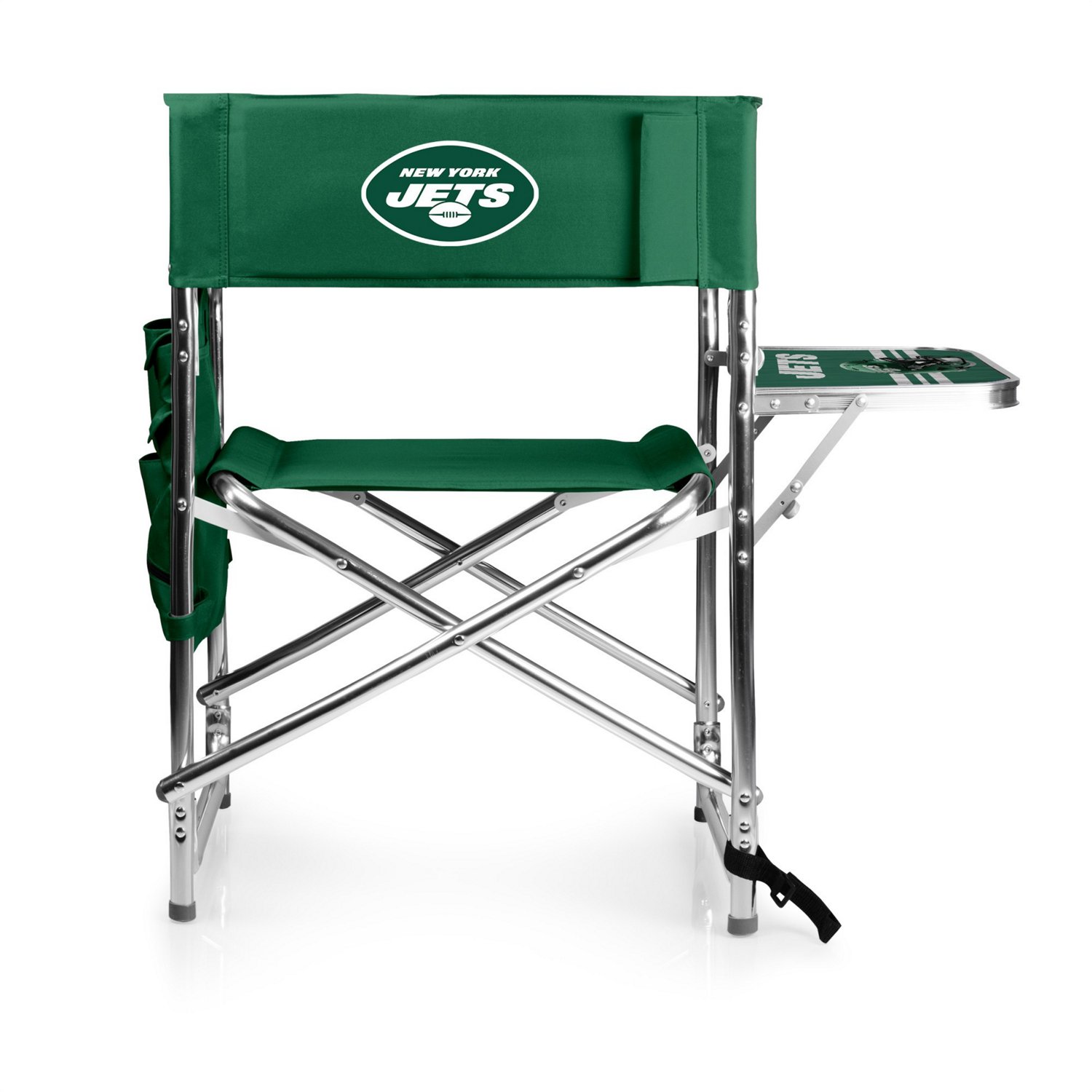 Picnic Time New York Jets Sports Chair with Side Table
