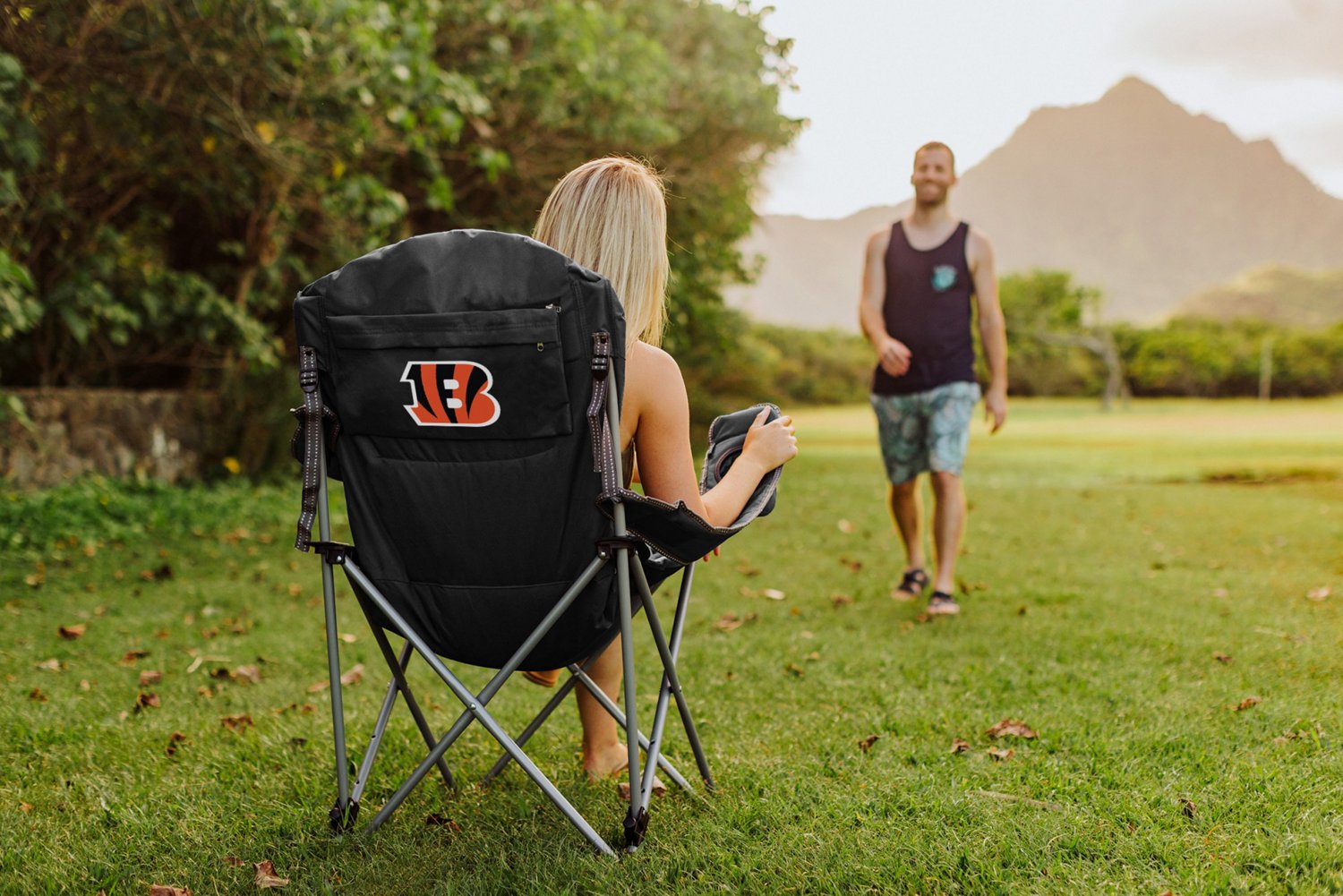 Picnic Time Cincinnati Bengals Reclining Camping Chair - view number 4
