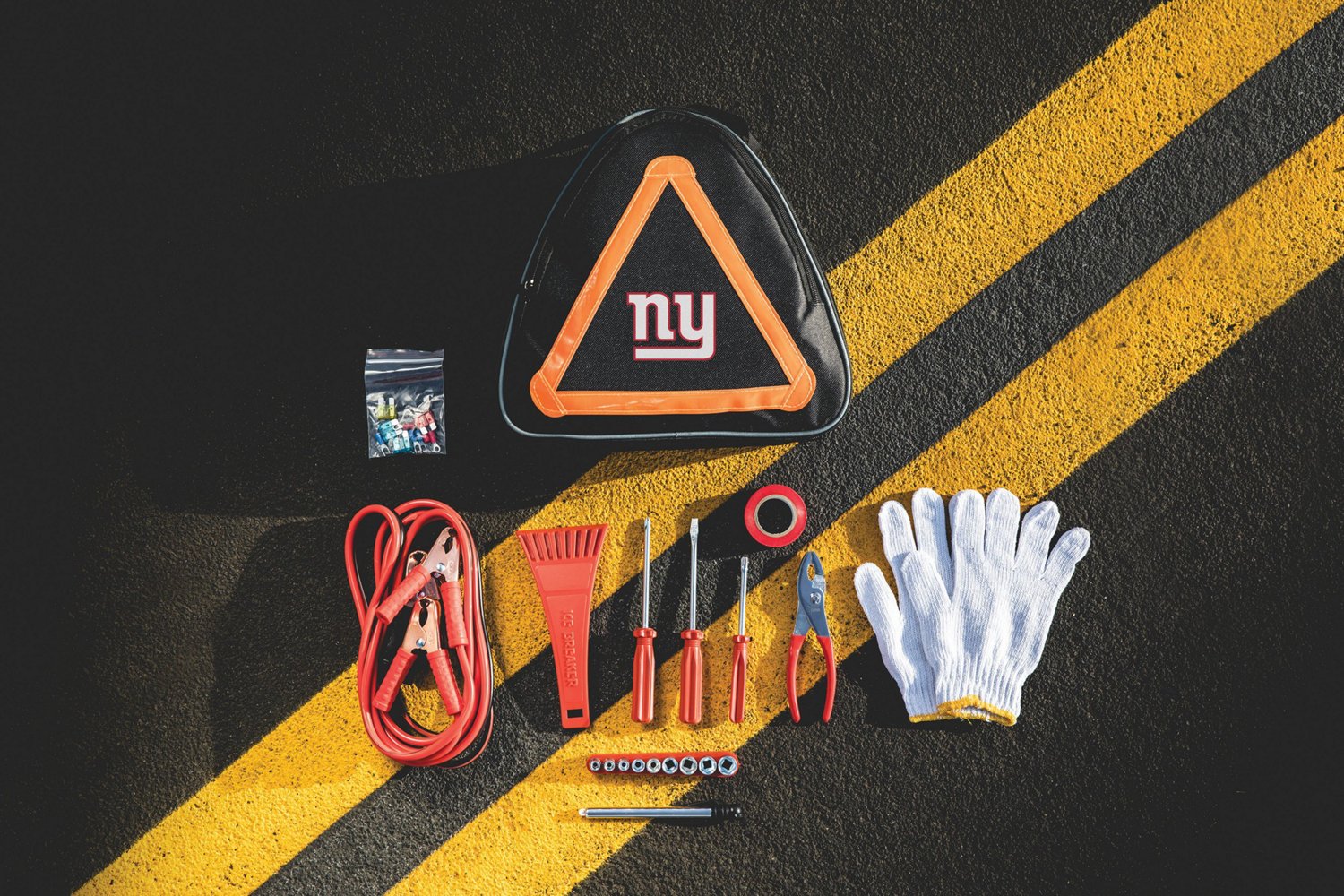 Picnic Time New York Giants Roadside Emergency Car Kit