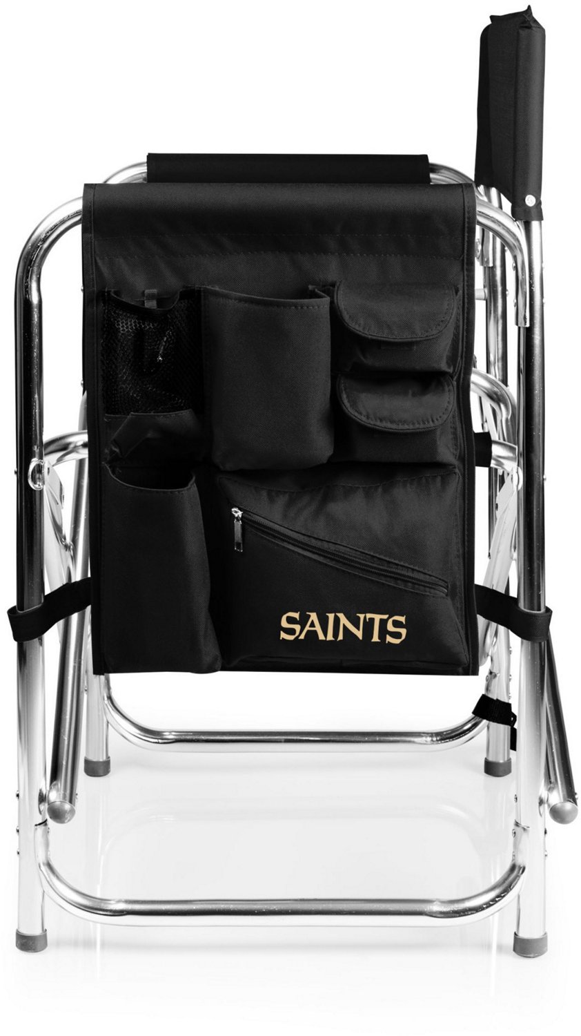 Picnic Time New Orleans Saints Sports Chair with Side Table