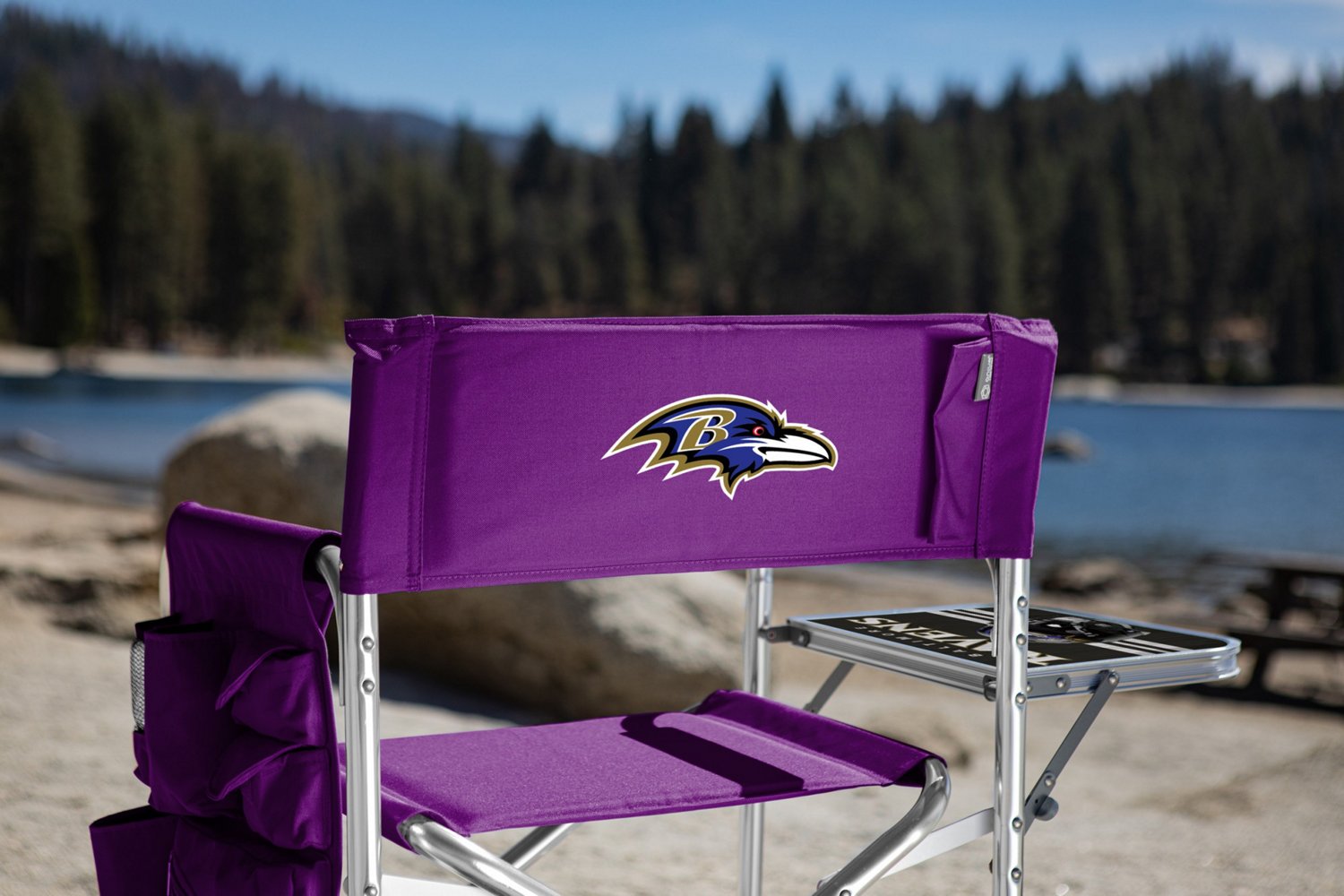 Picnic Time Baltimore Ravens Sports Chair with Side Table - view number 3