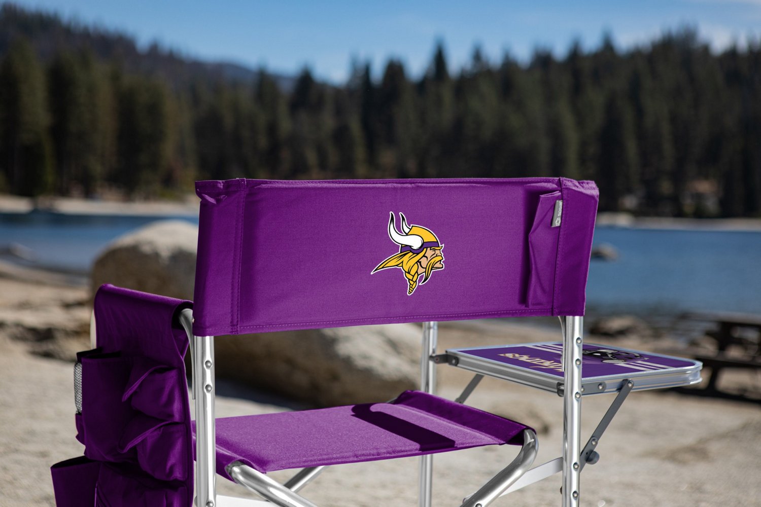 Picnic Time Minnesota Vikings Sports Chair with Side Table - view number 3