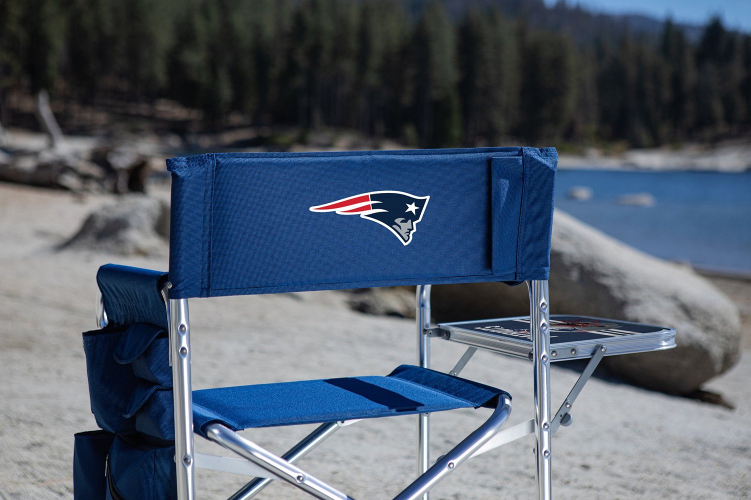 Picnic Time New England Patriots Sports Chair with Side Table - view number 3