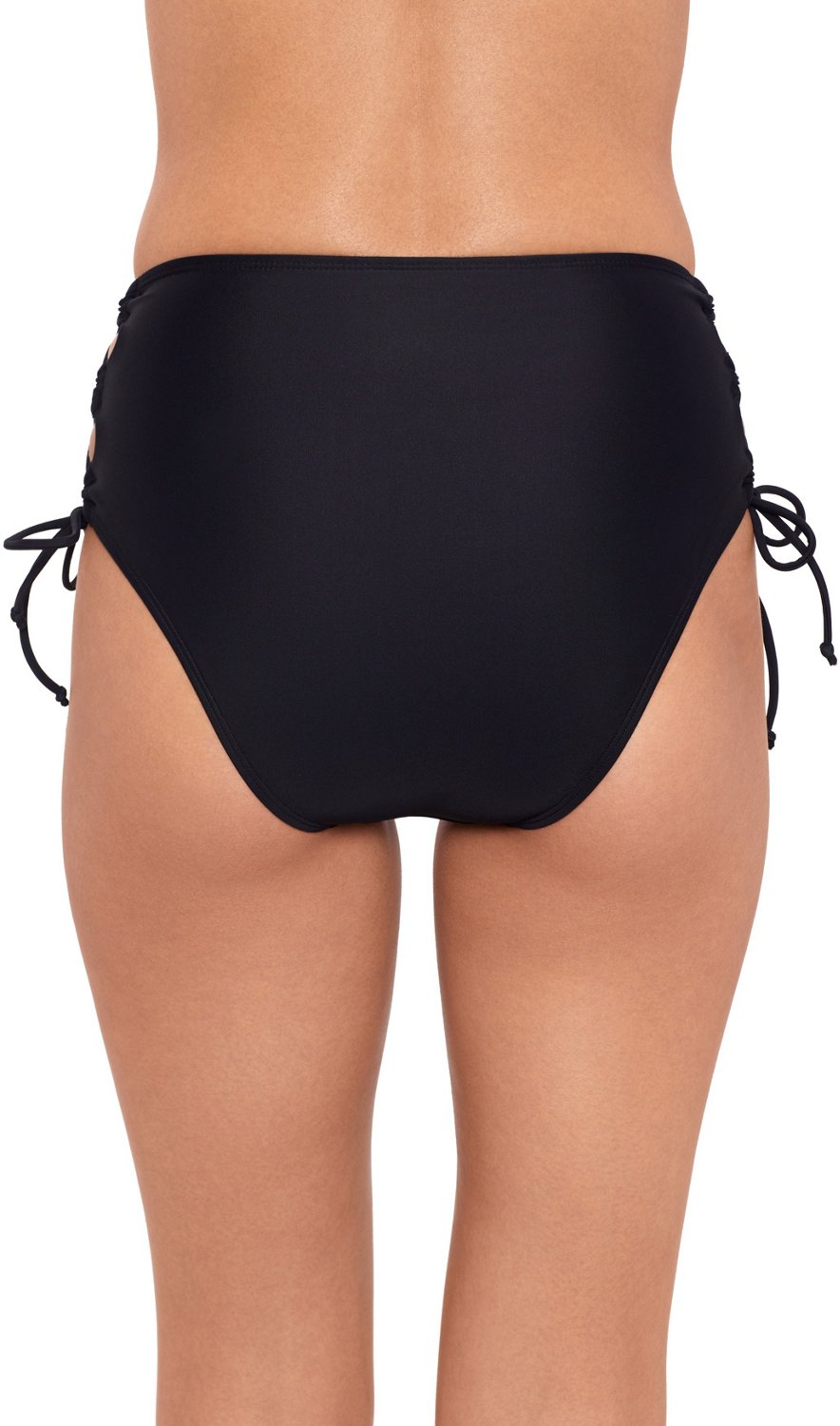O'Rageous Junior's Lace Up High Waist Hipster Swim Bottoms - view number 3