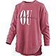 The Three Square Women's University of Oklahoma Vintage Poncho Fleece Long-Sleeve Shirt                                          - view number 1 selected