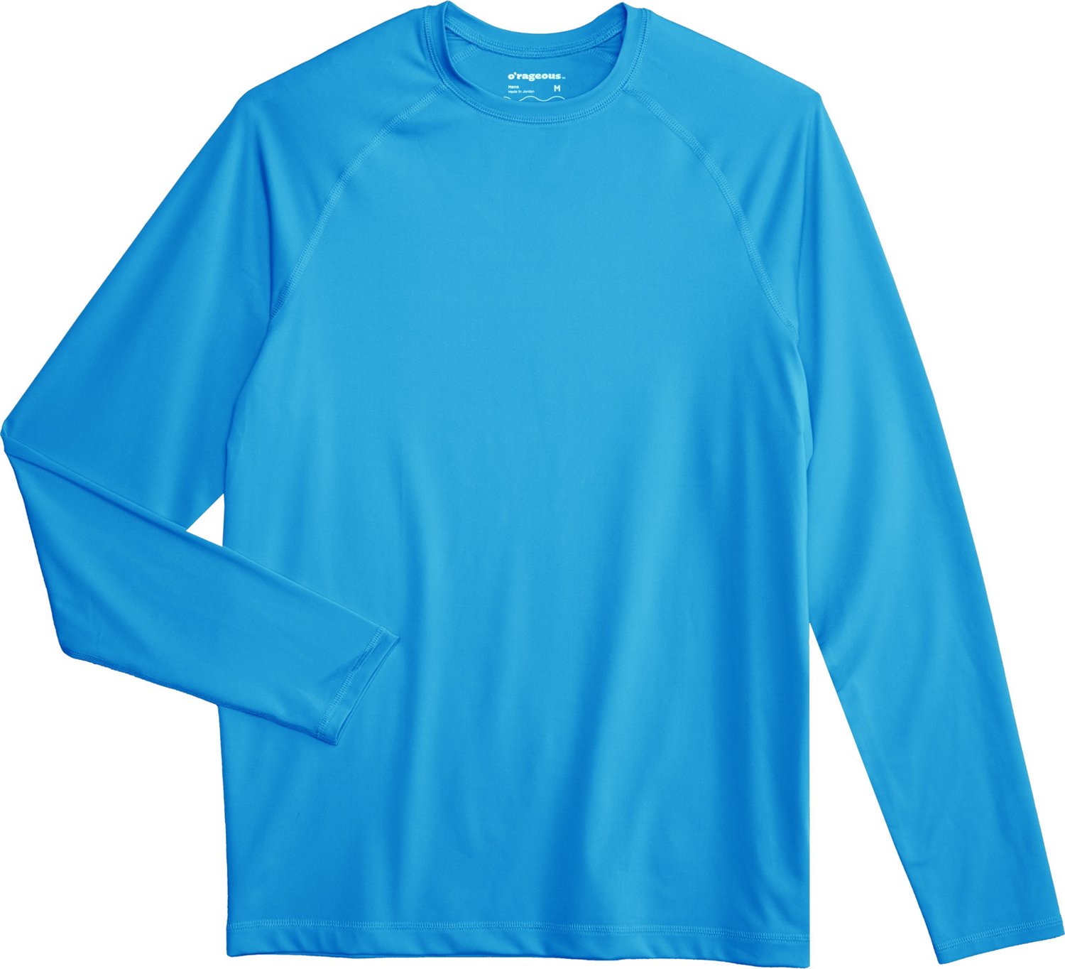 O’Rageous Men’s Solid Long Sleeve Rash Guard Shirt