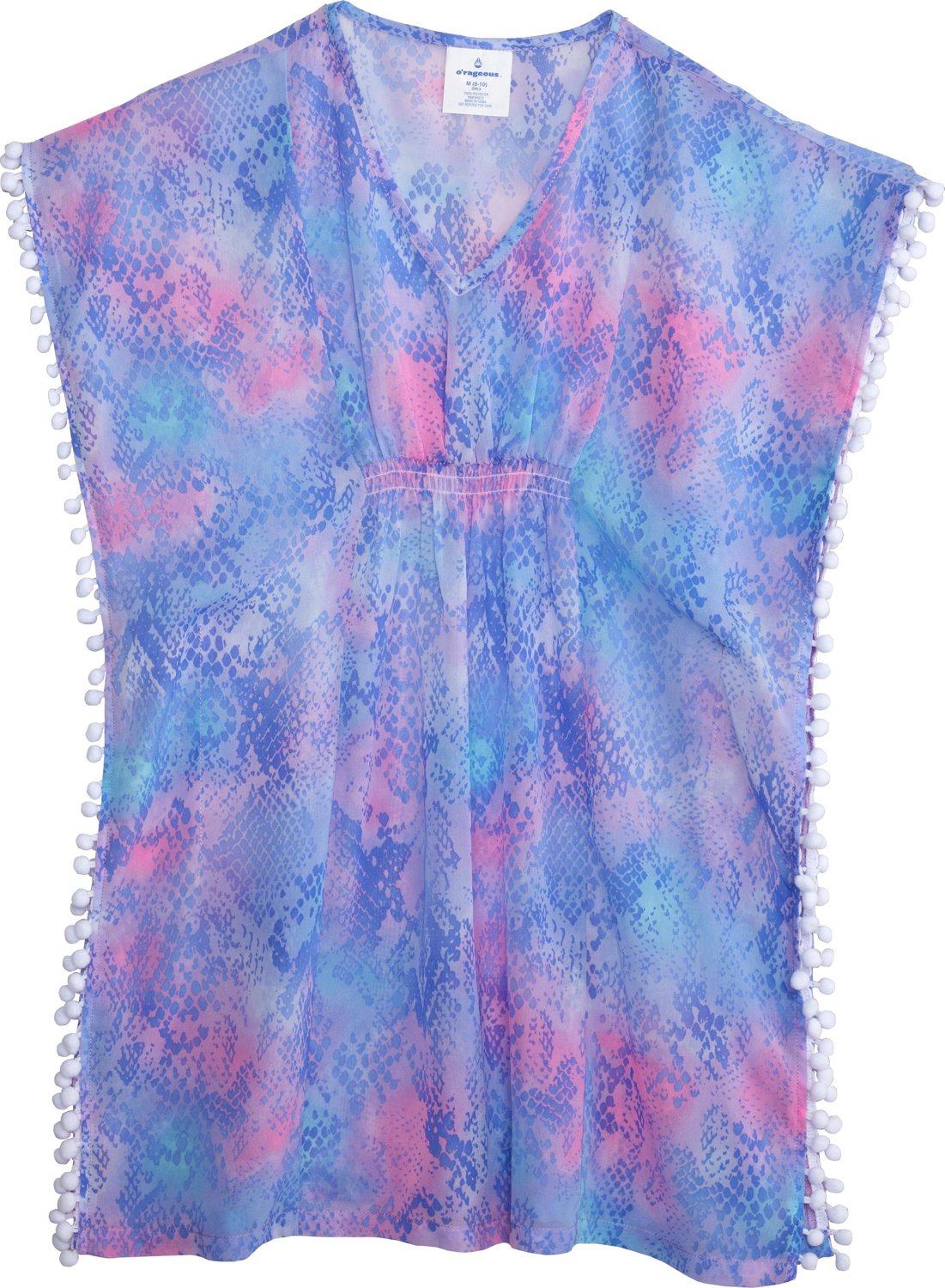 O'Rageous Girls' Leopard Printed Caftan