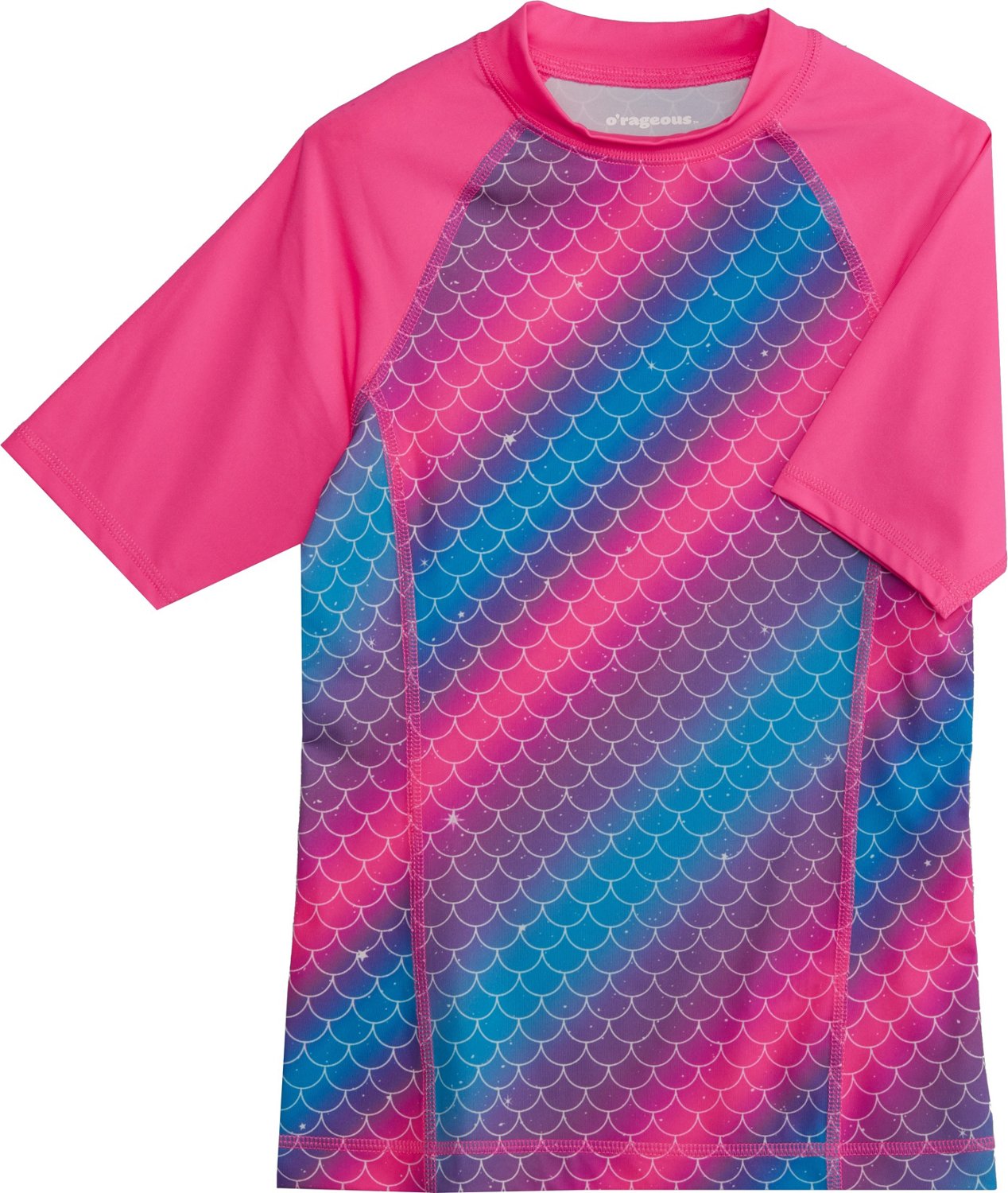 O'rageous Girls' 4-7 Tie-Dye Mermaid Rash Guard - view number 2