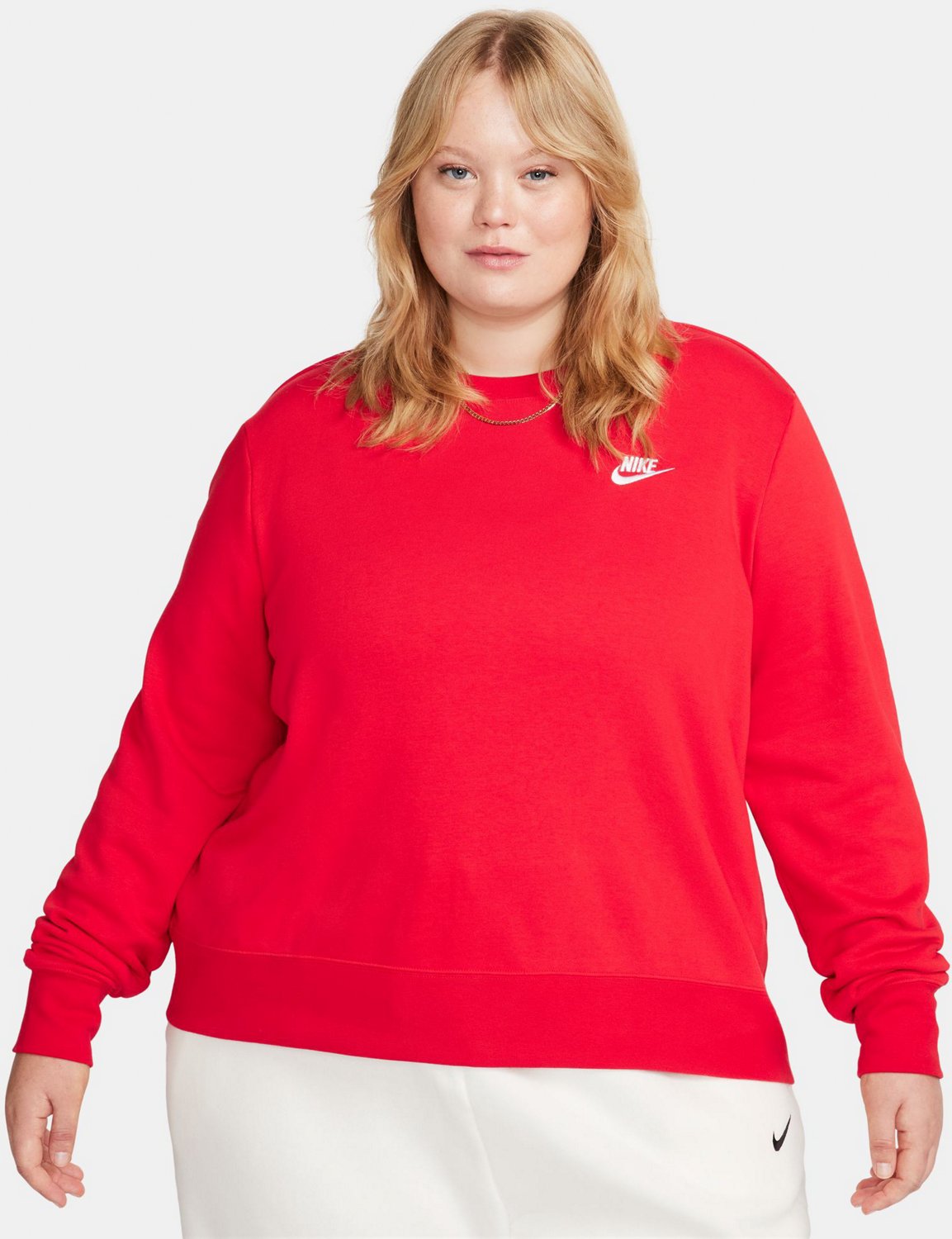 Nike Women s Sportswear Club Fleece Oversized Crew Plus Size Sweatshirt Academy