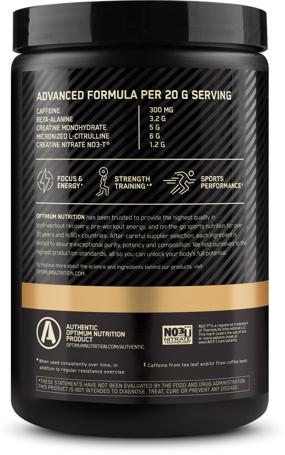 Optimum Nutrition Gold Standard Advanced PreWorkout Powder Academy