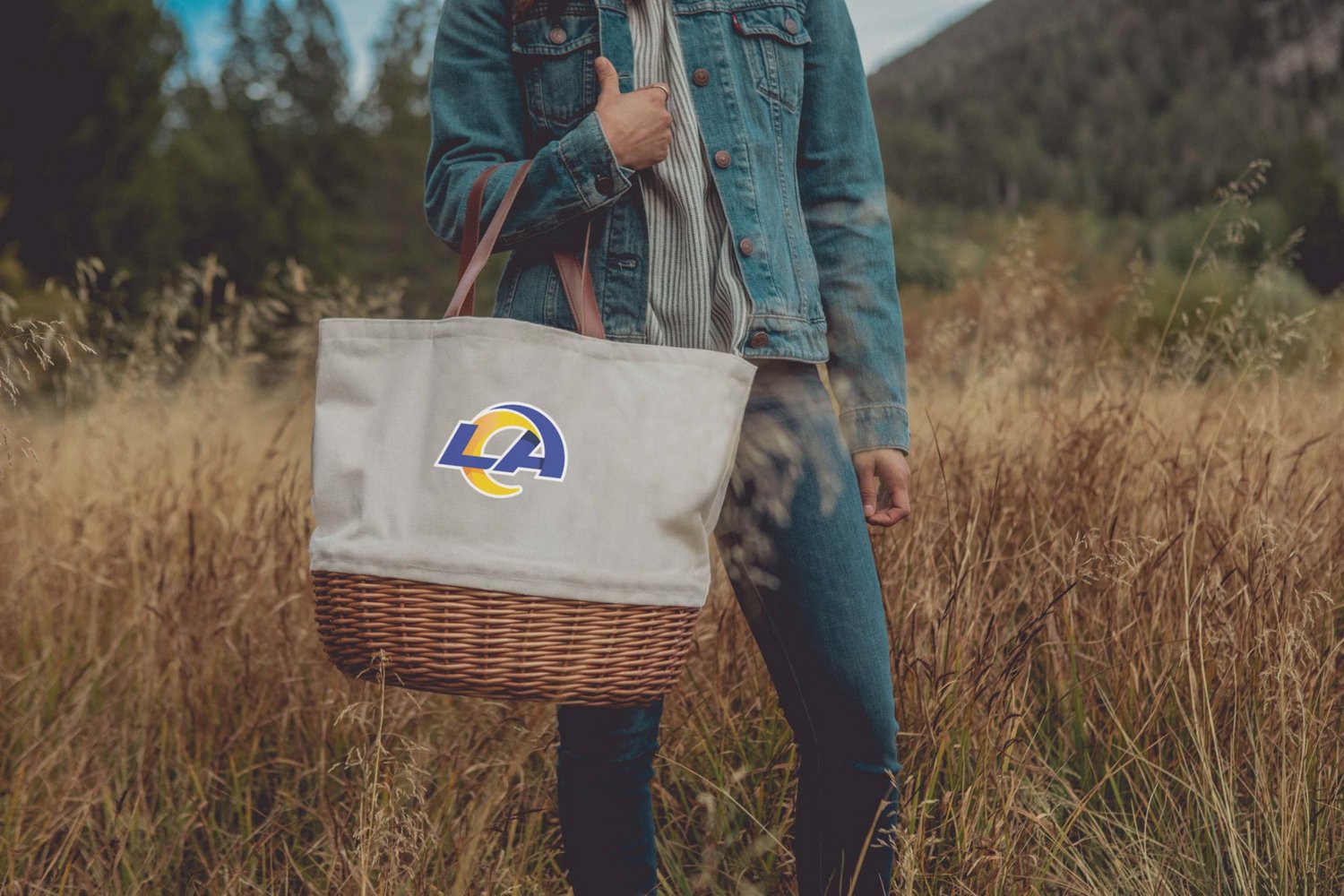 Picnic Time Los Angeles Rams Promenade Picnic Basket Set                                                                         - view number 3