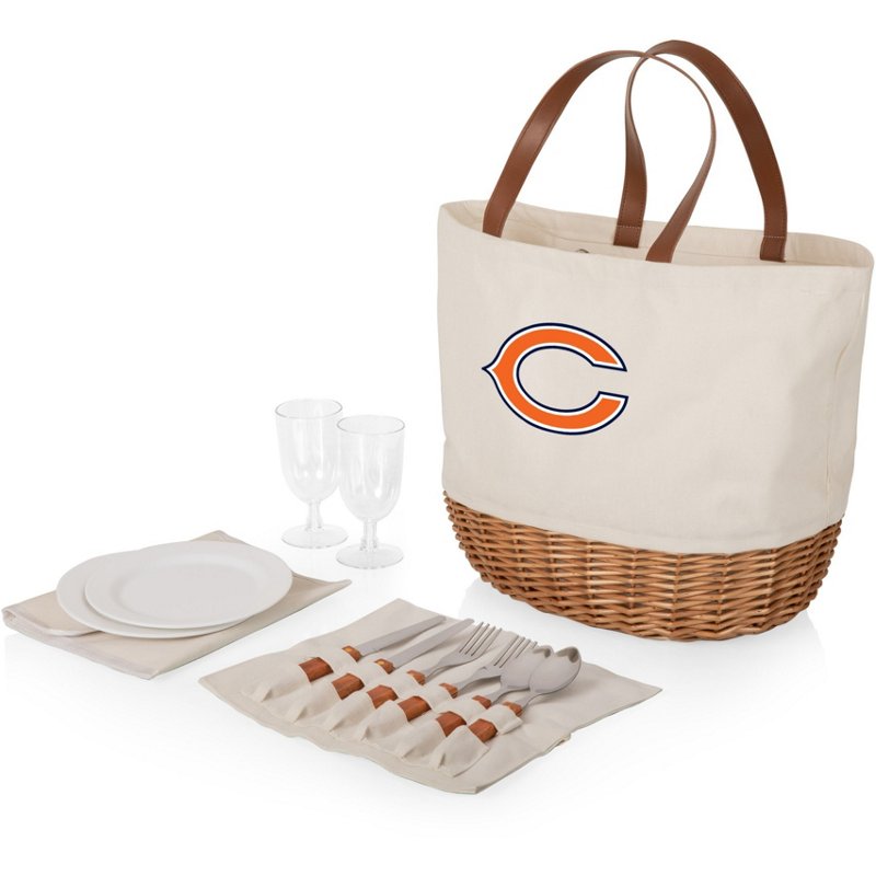 Chicago Bears - Promenade Picnic Basket, (Beige Canvas)
