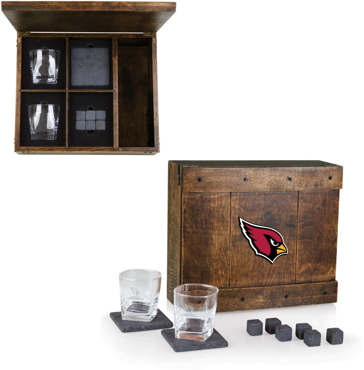 Picnic Time Arizona Cardinals Whiskey Box Gift Set - view number 2