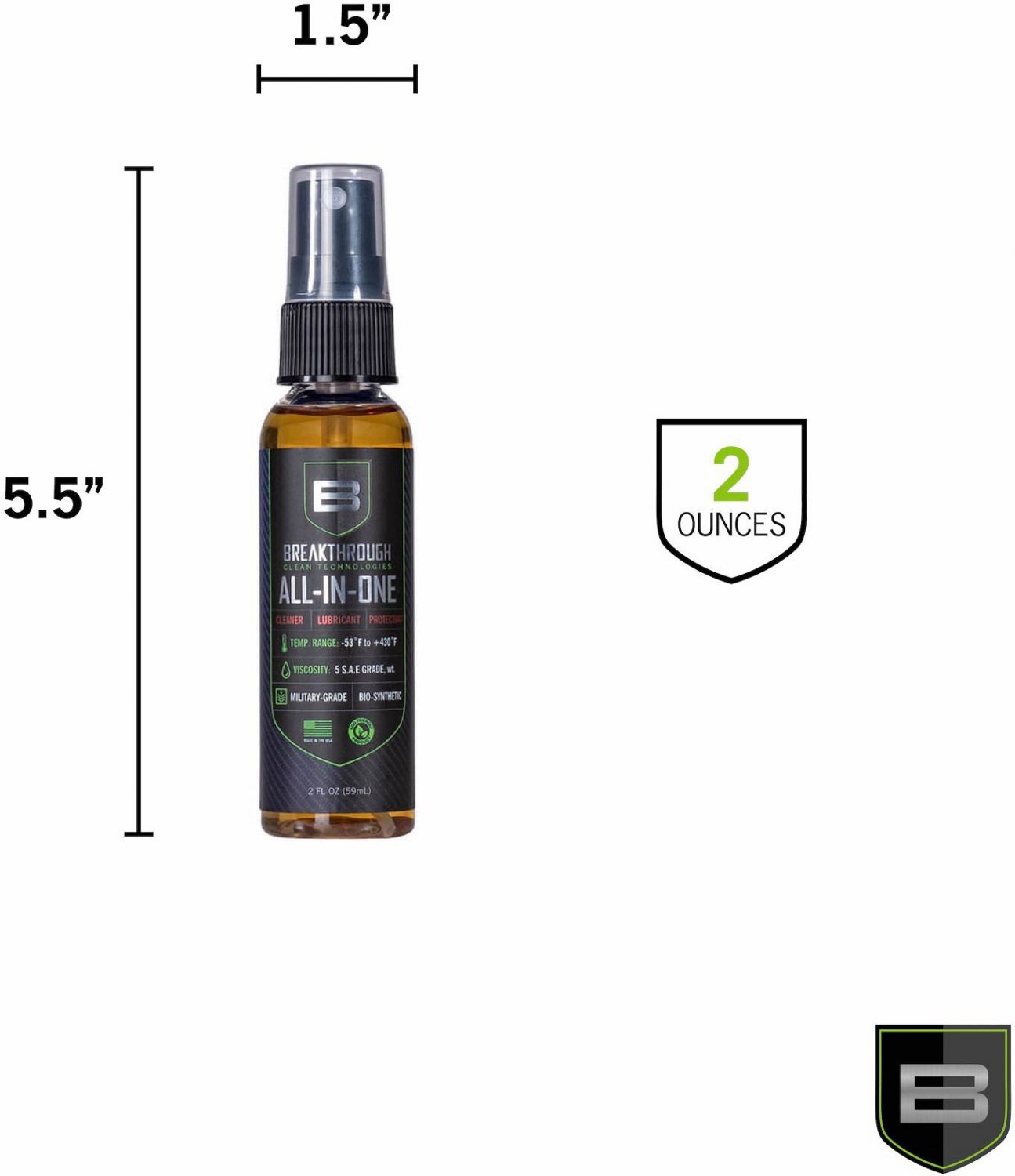 Breakthrough Battle Born Bio-Synthetic All In 1 Cleaner Lubricant Protectant Pump Spray Bottle 2oz - view number 4