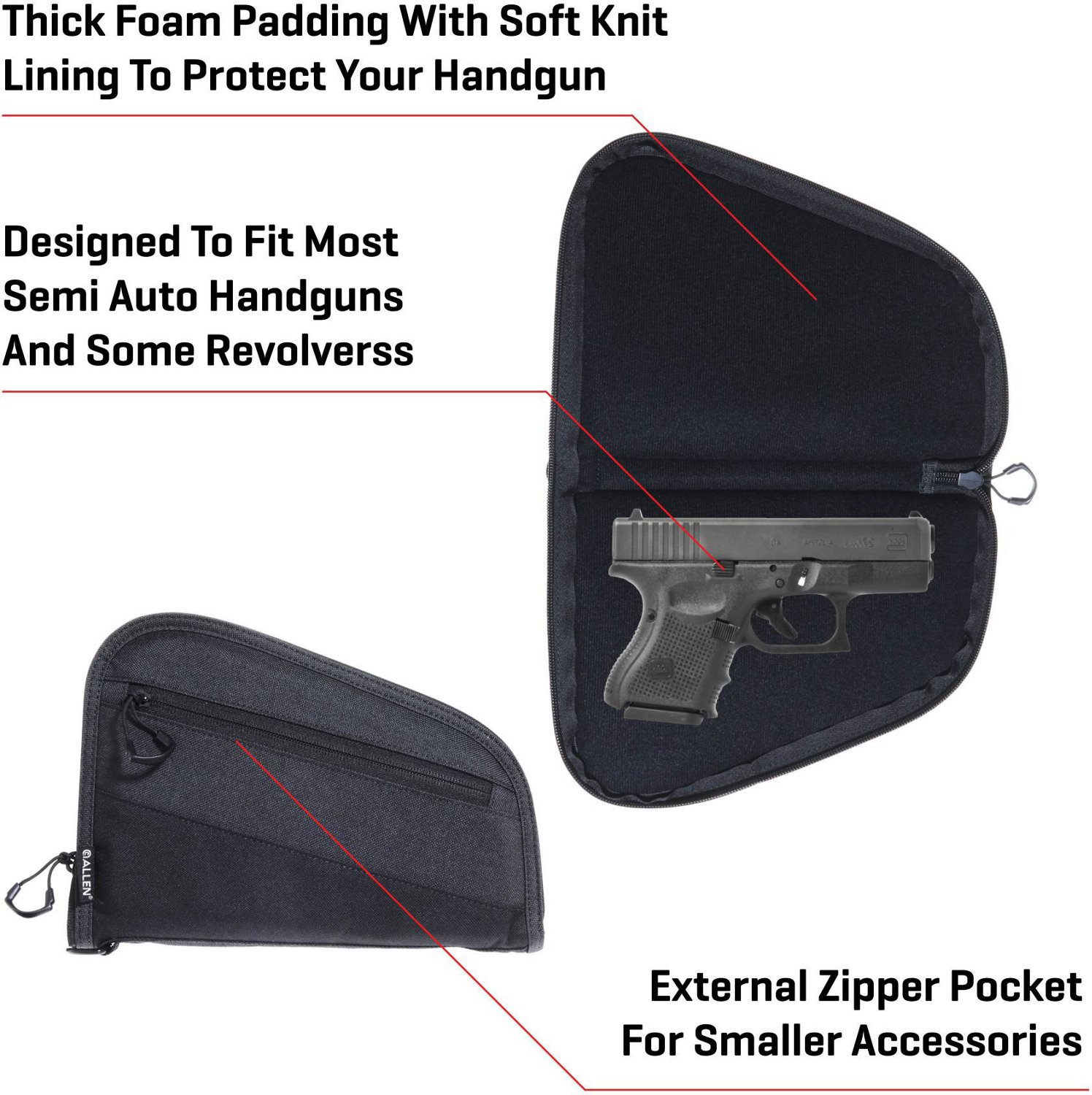 Allen Company Auto-Fit Handgun Case