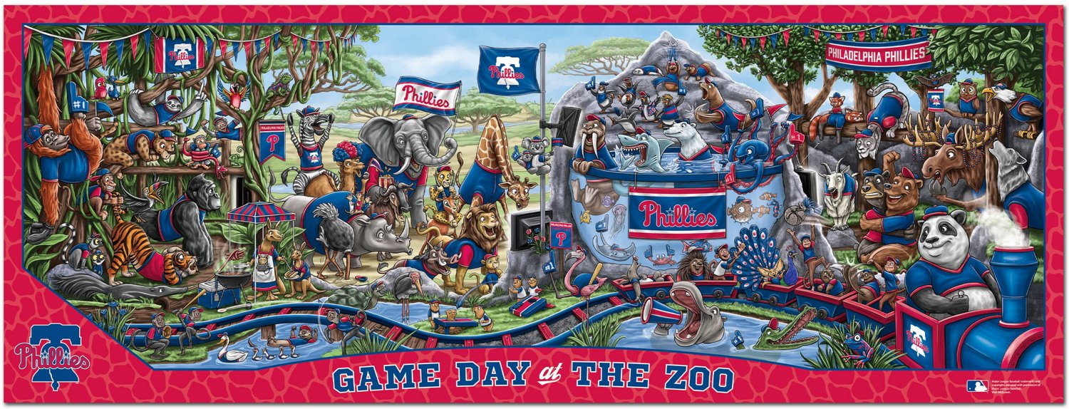 YouTheFan Philadelphis Phillies Game Day At The Zoo 500-Piece Puzzle  - view number 2