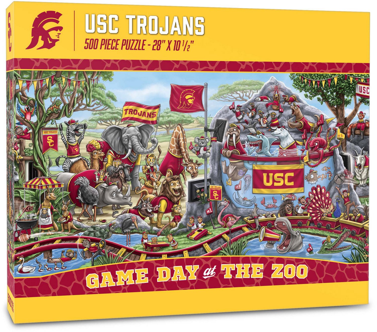 YouTheFan University of Southern California Game Day At The Zoo 500-Piece Puzzle