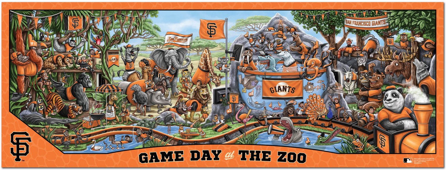 YouTheFan San Francisco Giants Game Day At The Zoo 500-Piece Puzzle  - view number 2