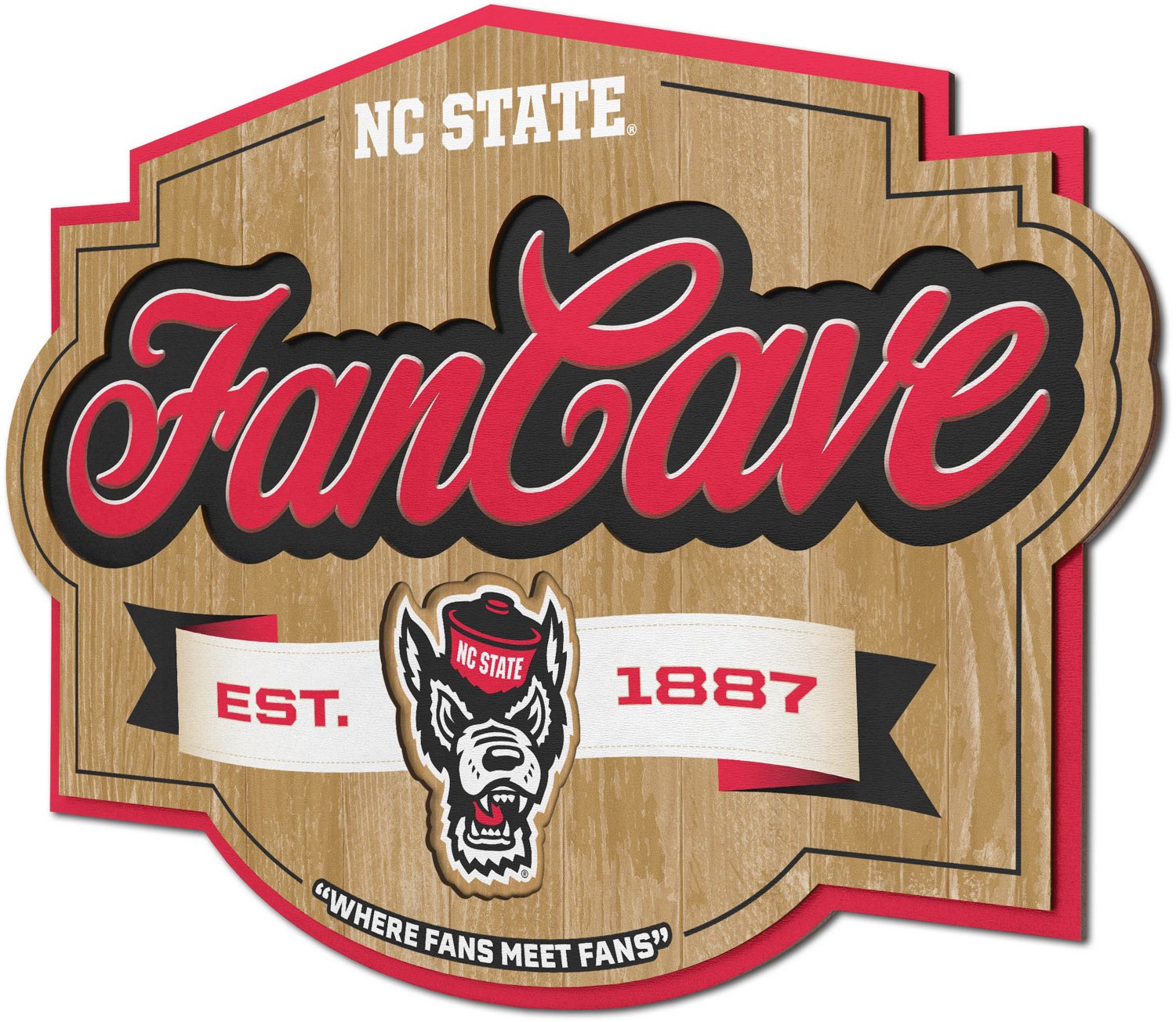 YouTheFan North Carolina State University Fan Cave Sign