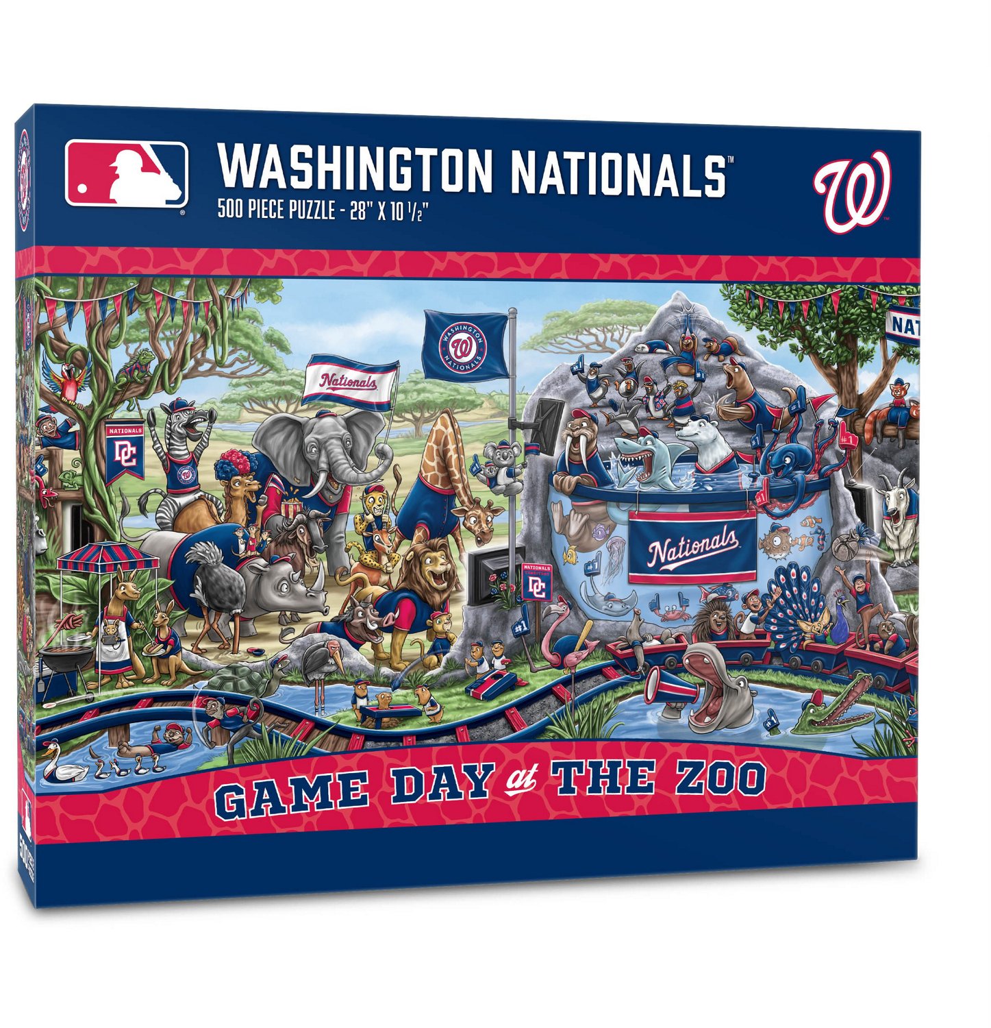YouTheFan Washington Nationals Game Day At The Zoo 500-Piece Puzzle