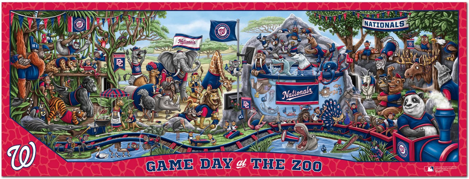 YouTheFan Washington Nationals Game Day At The Zoo 500-Piece Puzzle  - view number 2