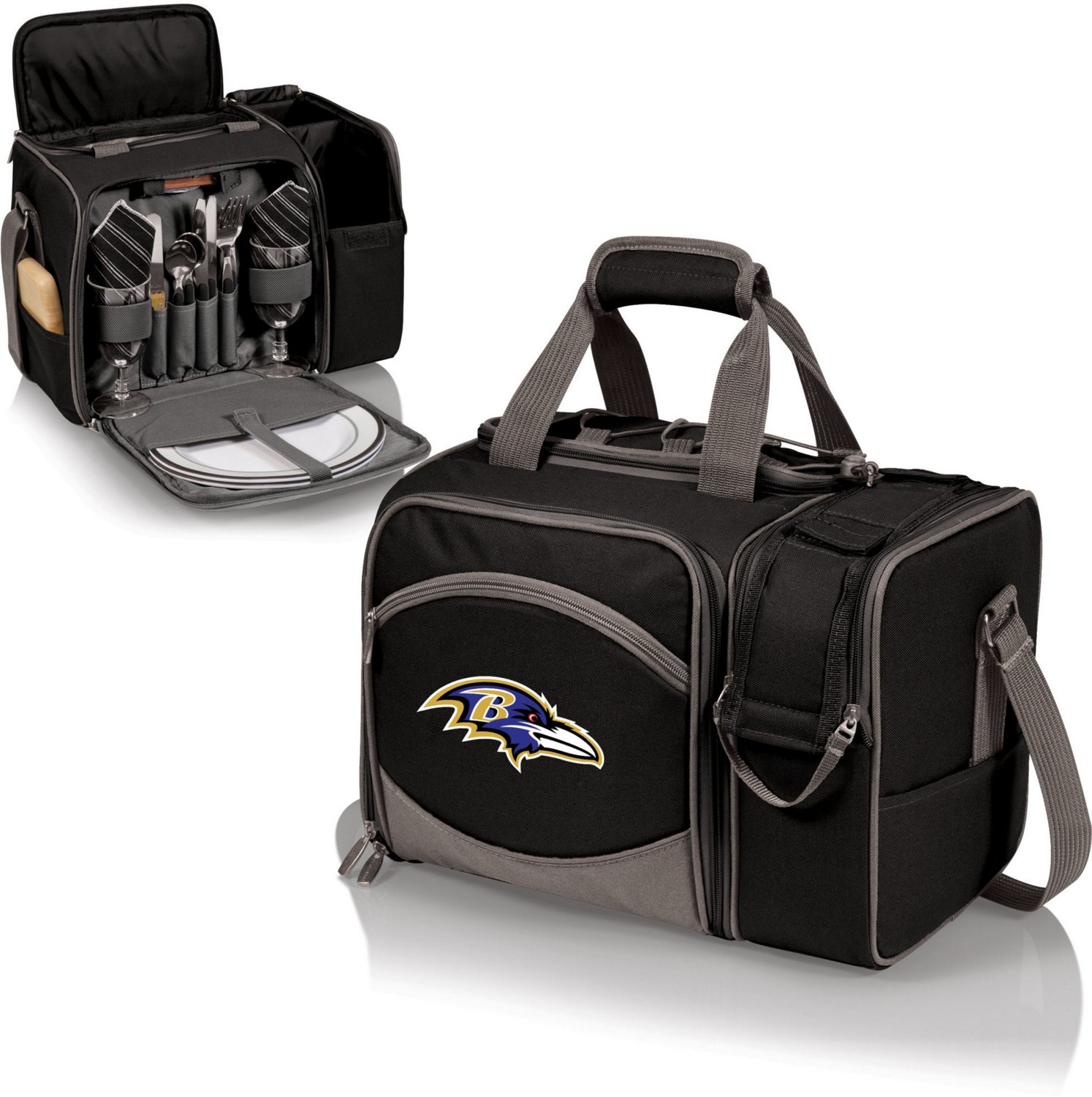 Picnic Time Baltimore Ravens Malibu Picnic Basket Soft Cooler - view number 4