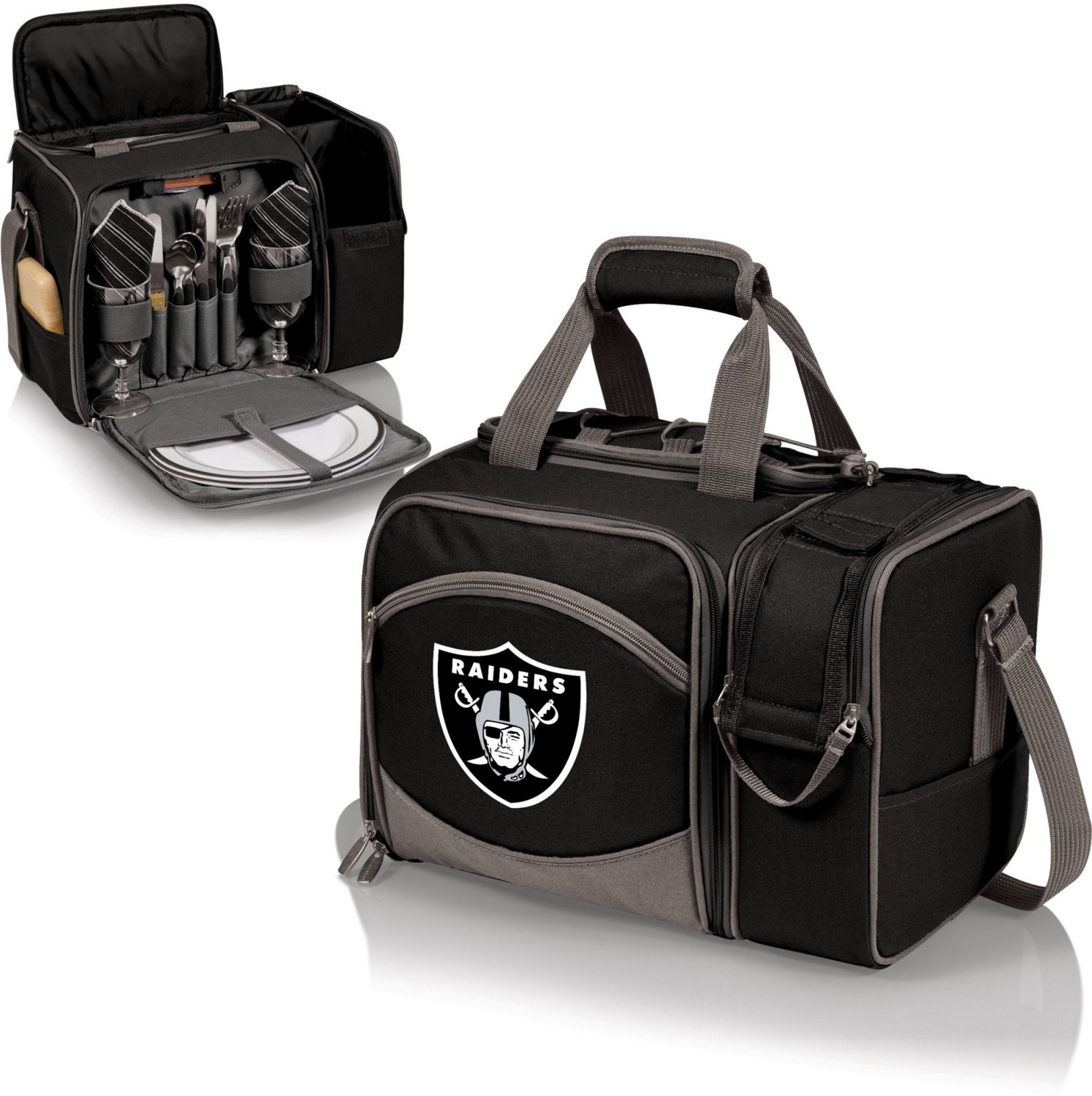 Picnic Time Oakland Raiders Malibu Picnic Basket Soft Cooler