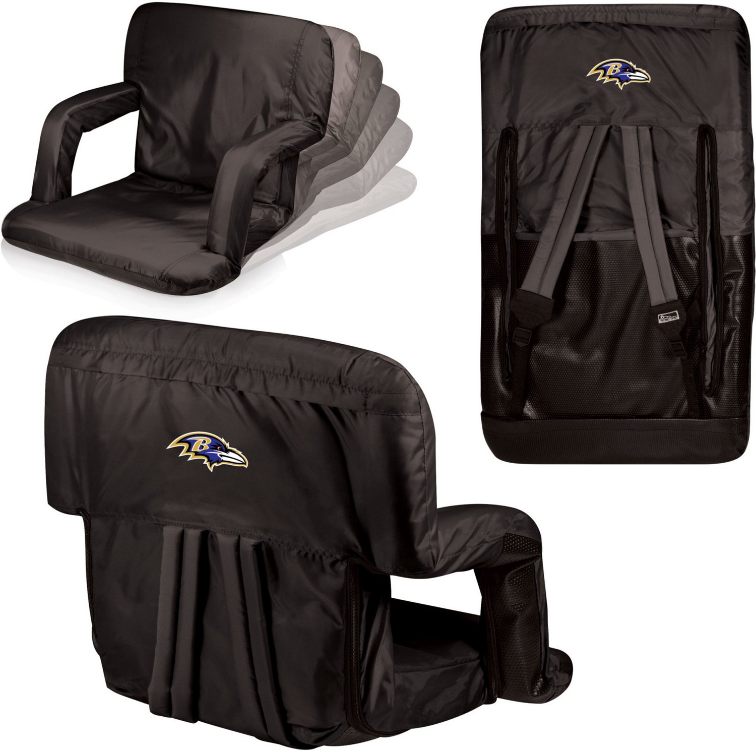 Picnic Time Baltimore Ravens Ventura Reclining Stadium Seat - view number 5