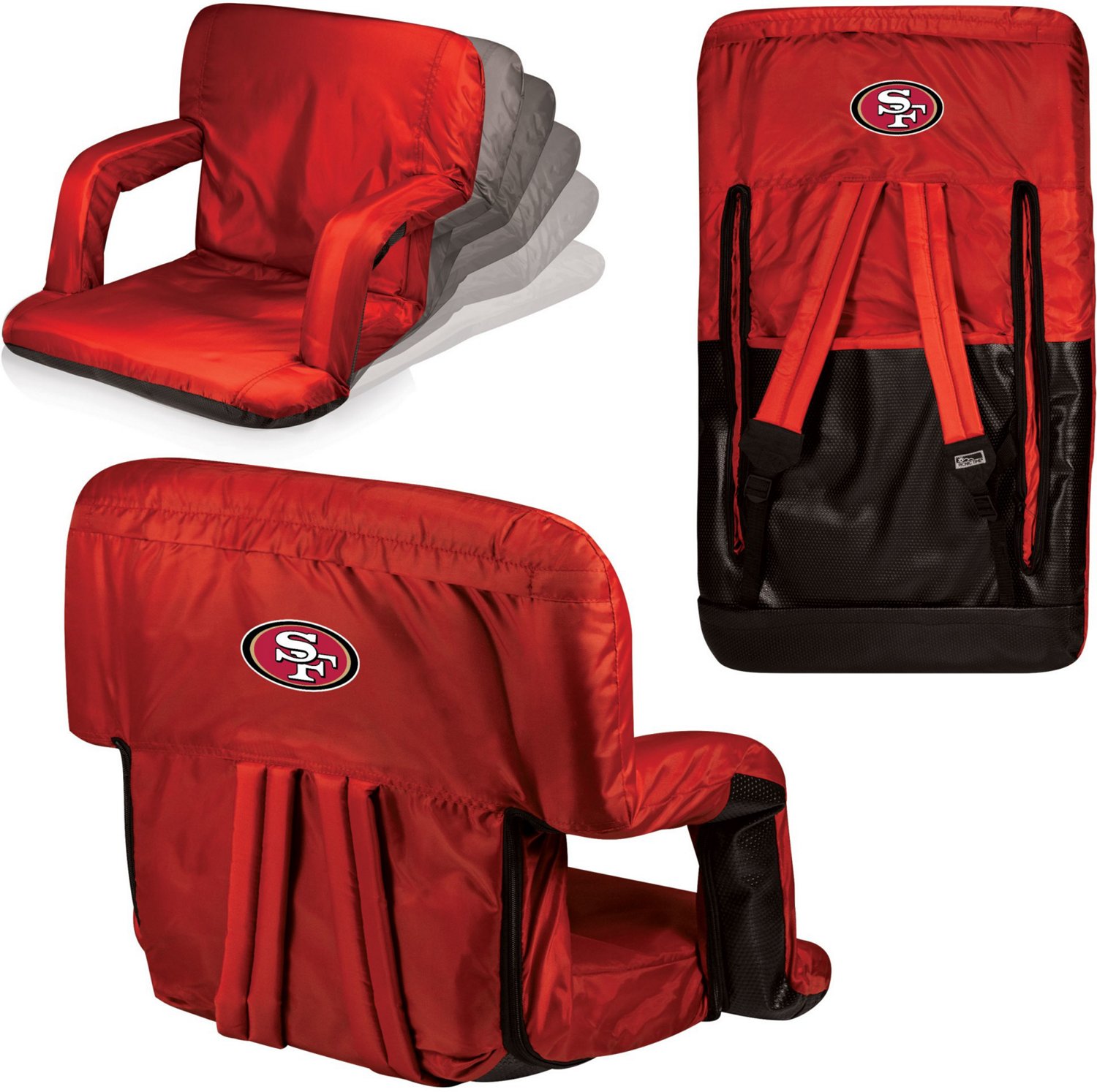 Picnic Time San Francisco 49ers Ventura Reclining Stadium Seat - view number 5