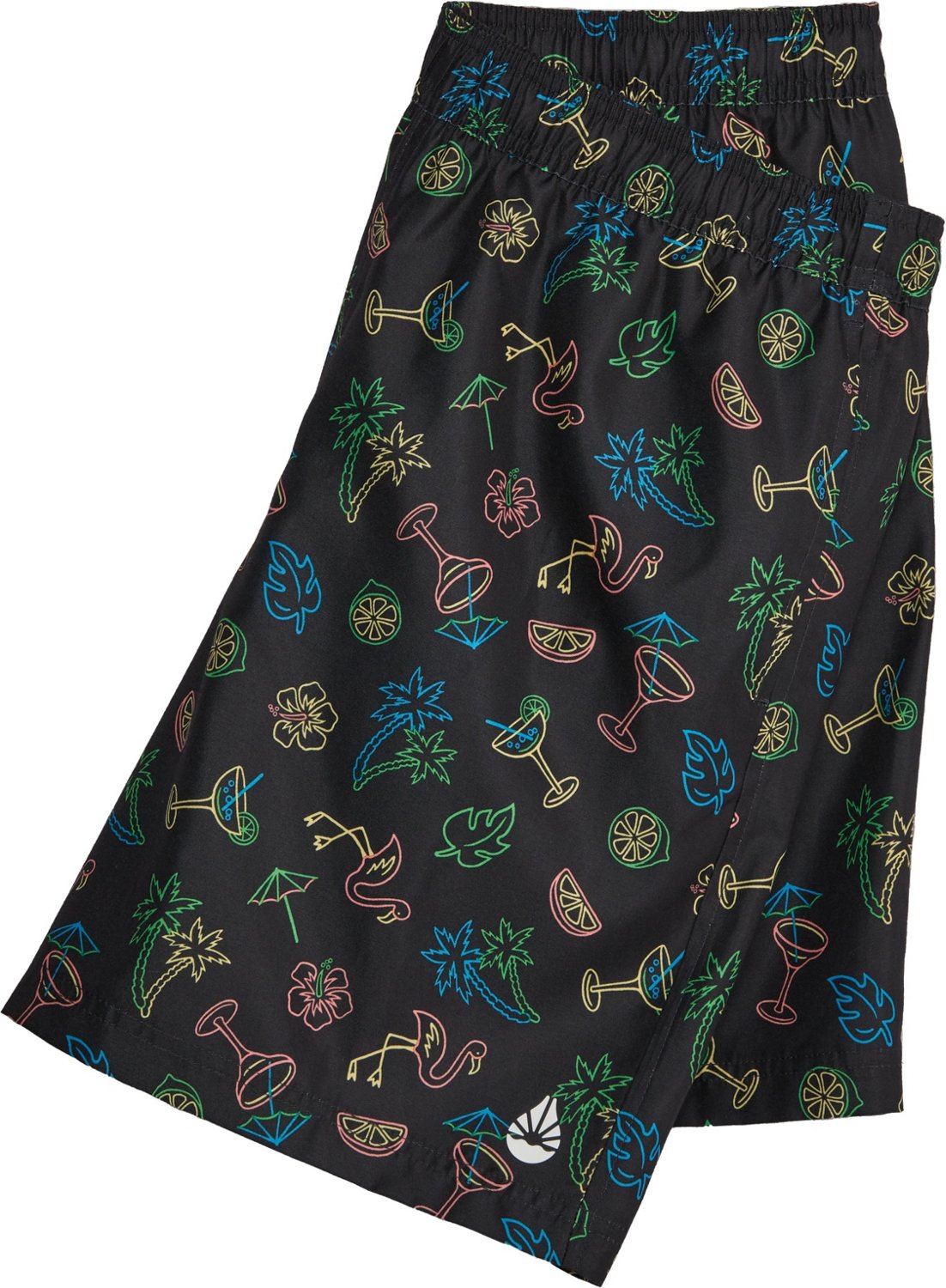 O'Rageous Men's Neon Cocktails Printed Volley Shorts 6 in - view number 3