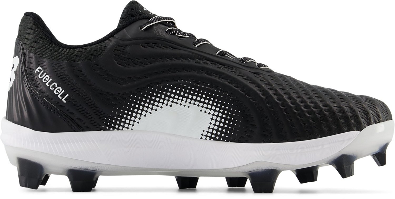 all black molded baseball cleats