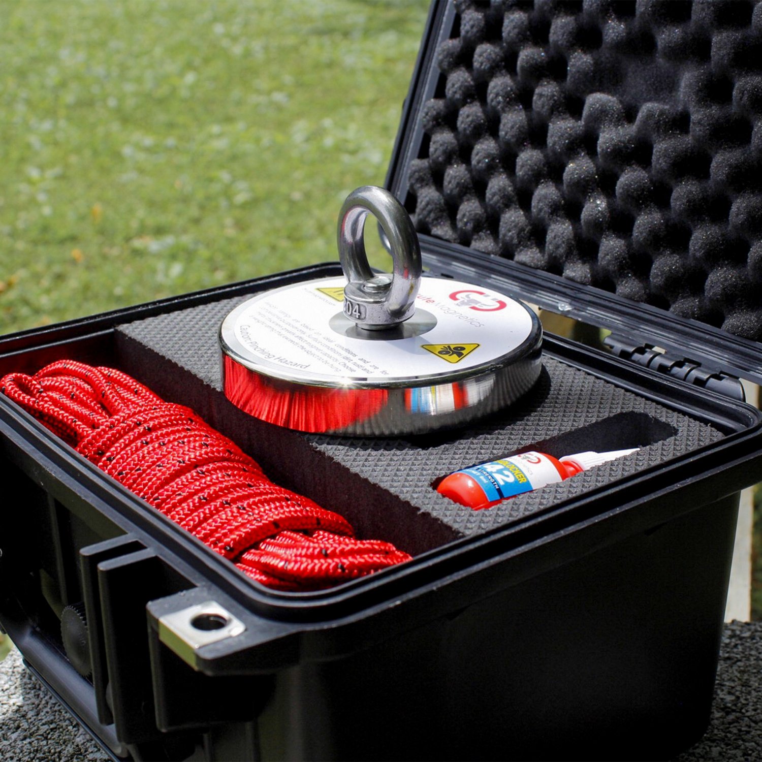 Brute Magnetics Brute Box 1200 lb Single Sided Magnet Fishing Kit                                                                - view number 4