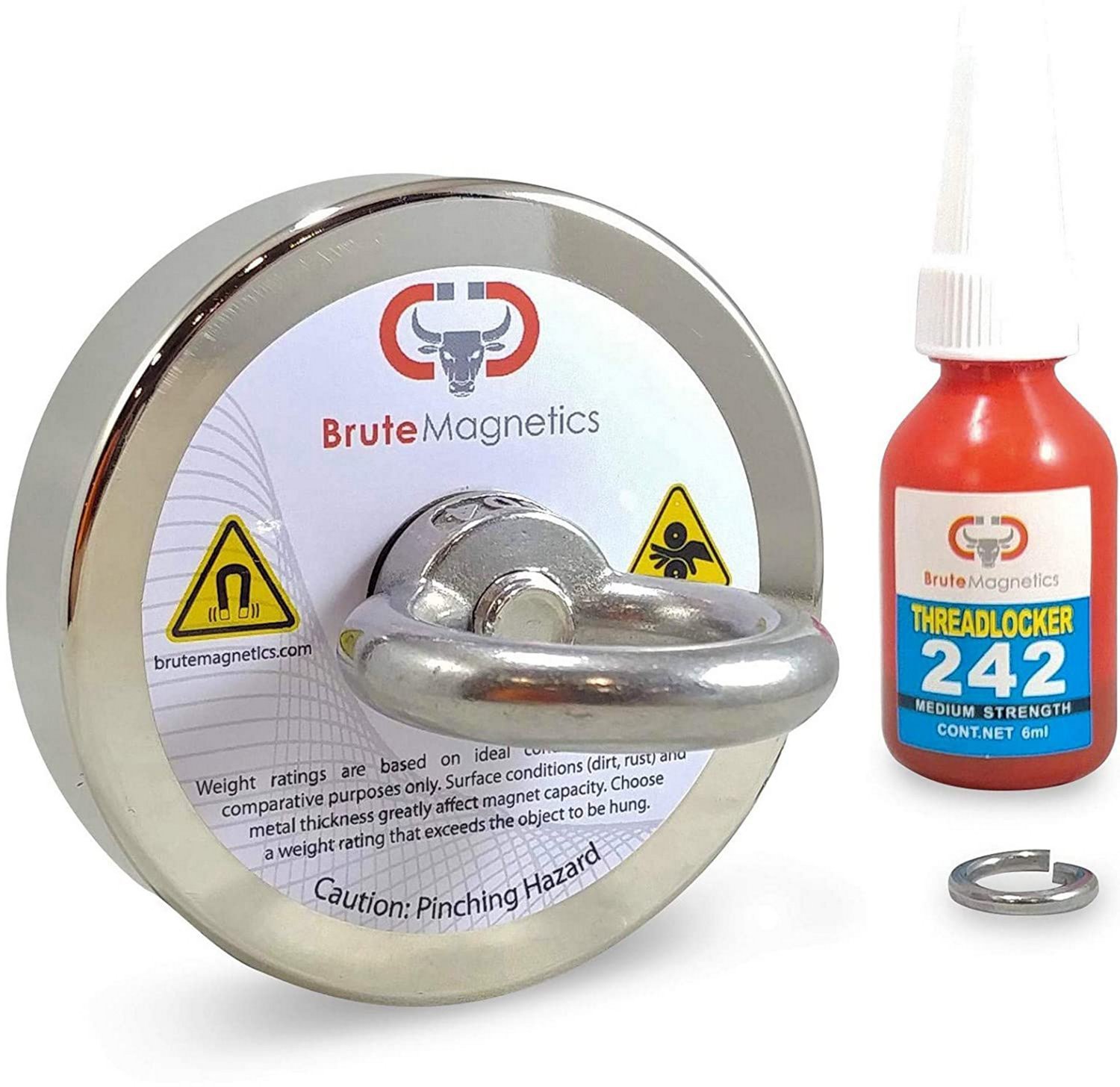 Brute Magnetics 575 lb Single-Sided Fishing Magnet