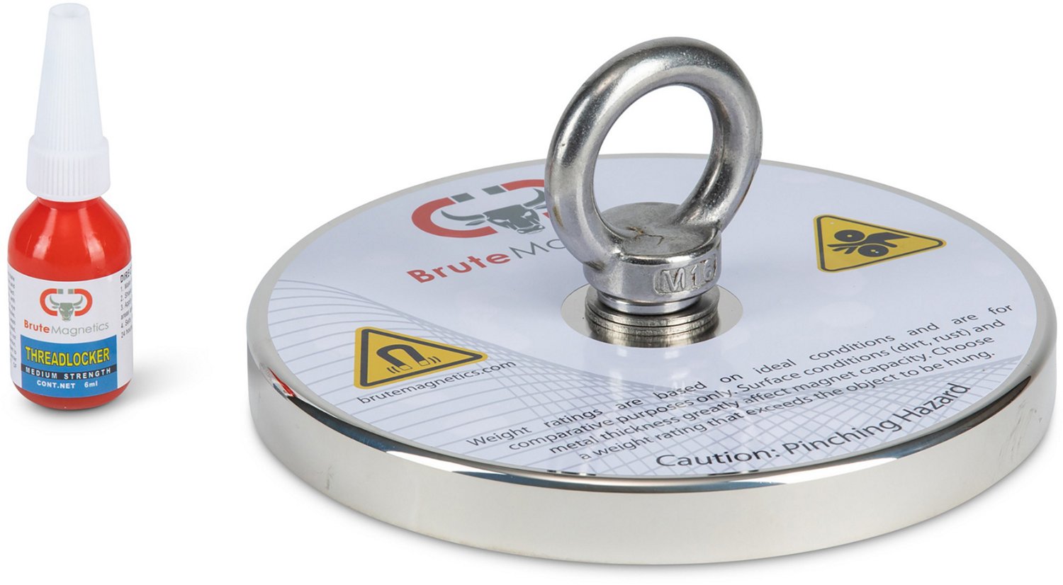 Brute Magnetics Dock Buster 2,100 lb Single-Sided Neodymium Fishing Magnet