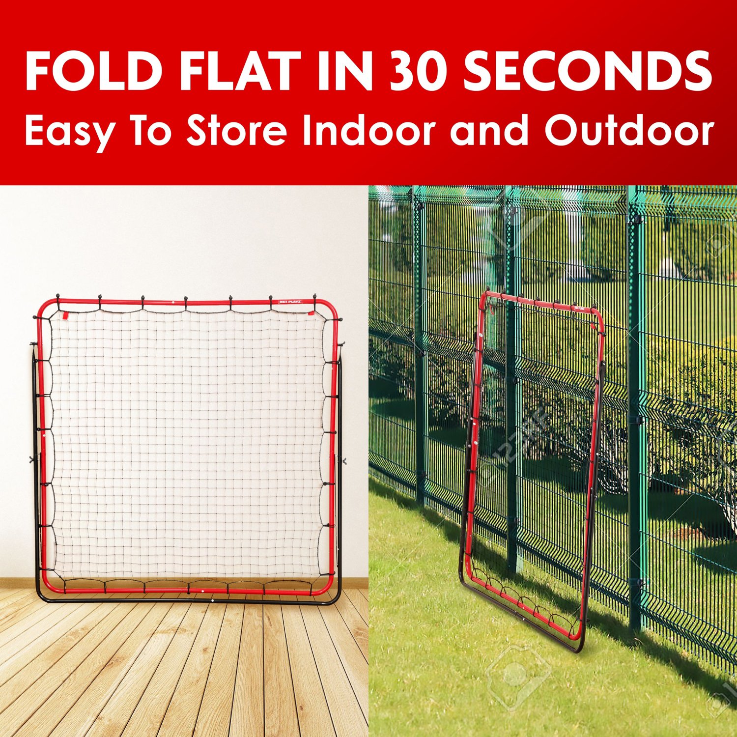 NetPlayz 5 ft x 5 ft Soccer Rebounder Net - view number 4